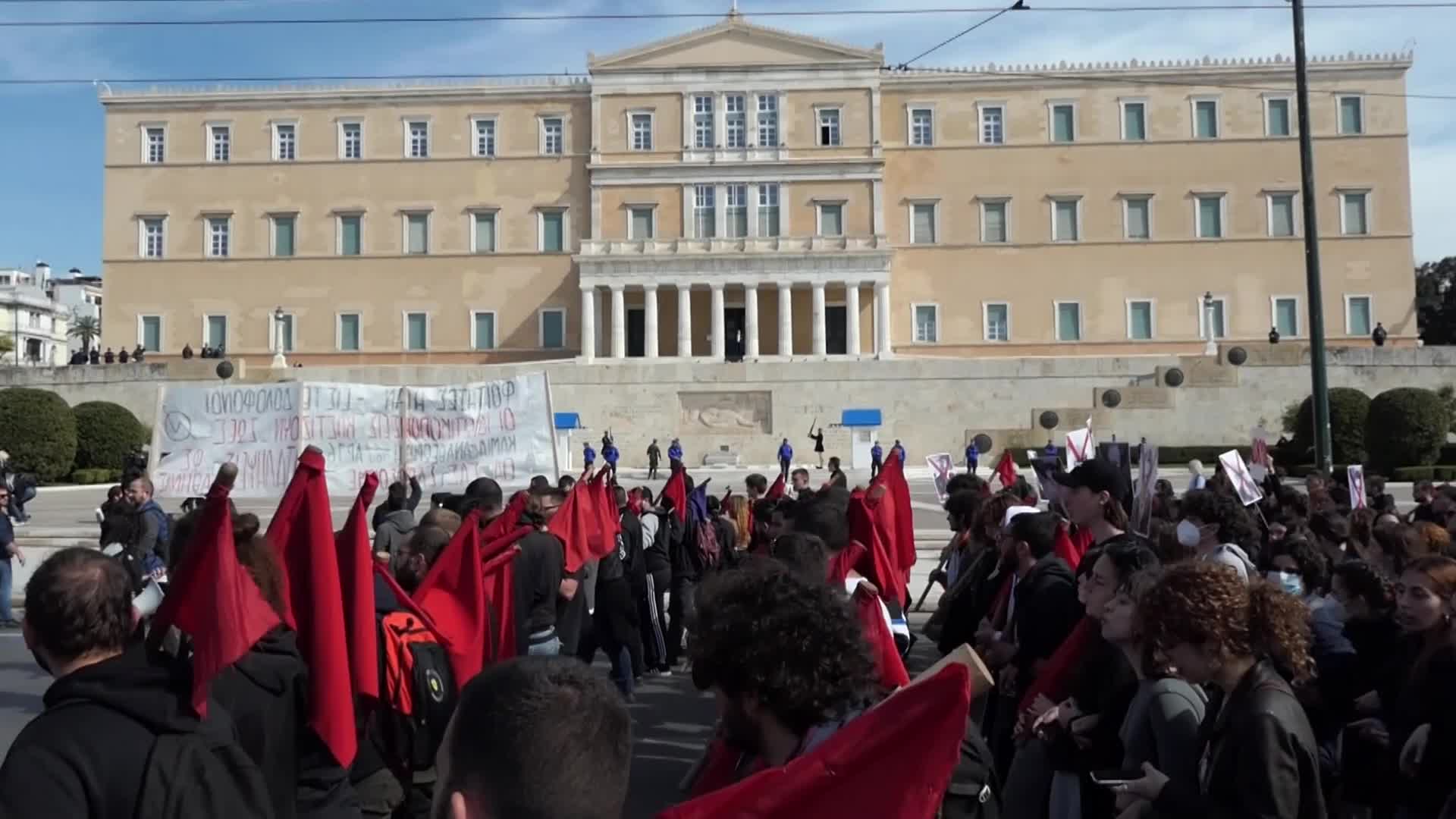 Greek students demand justice and accountability for fatal train crash tragedy