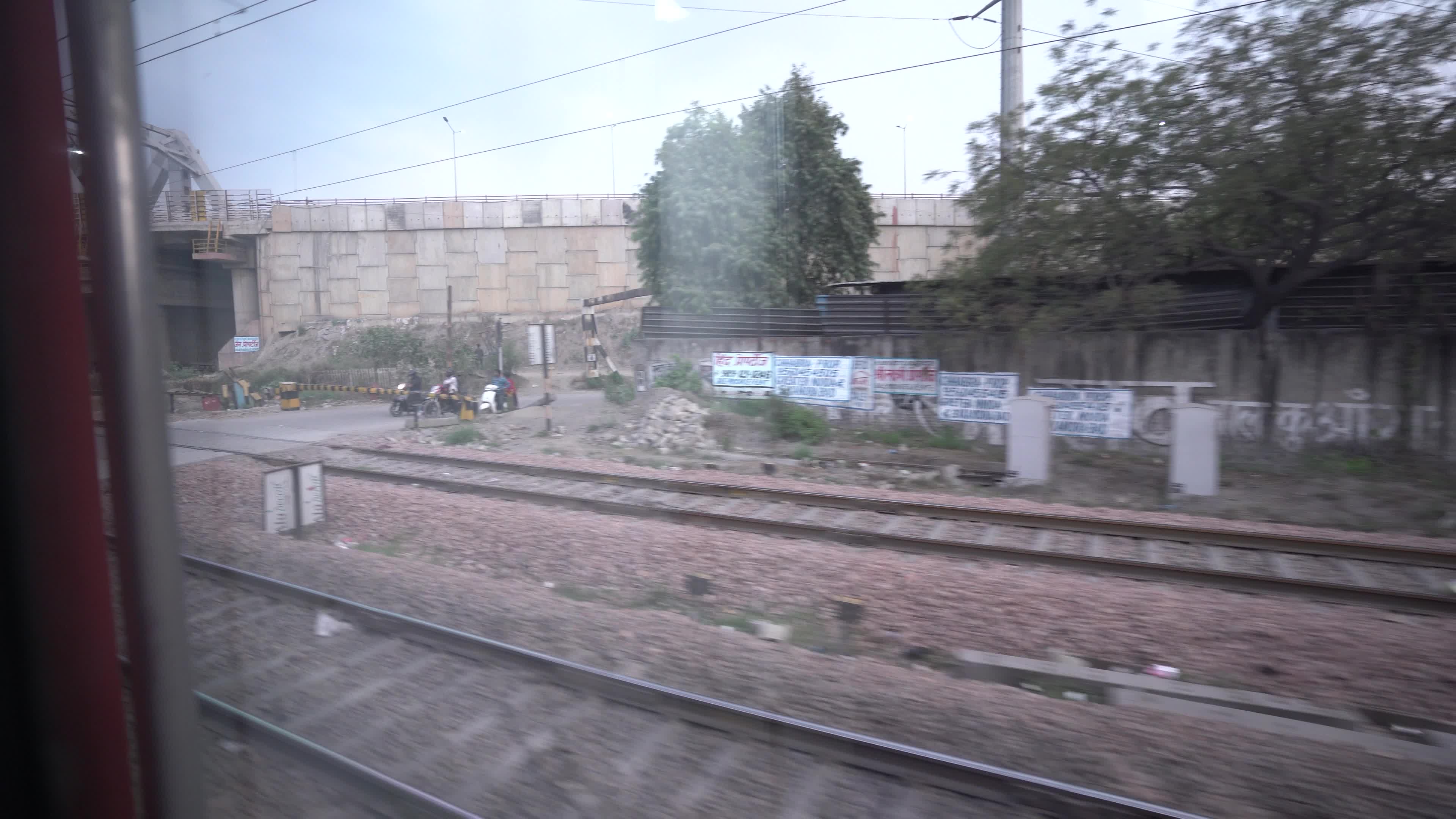 Indian Railways Passenger Train, shot from Window