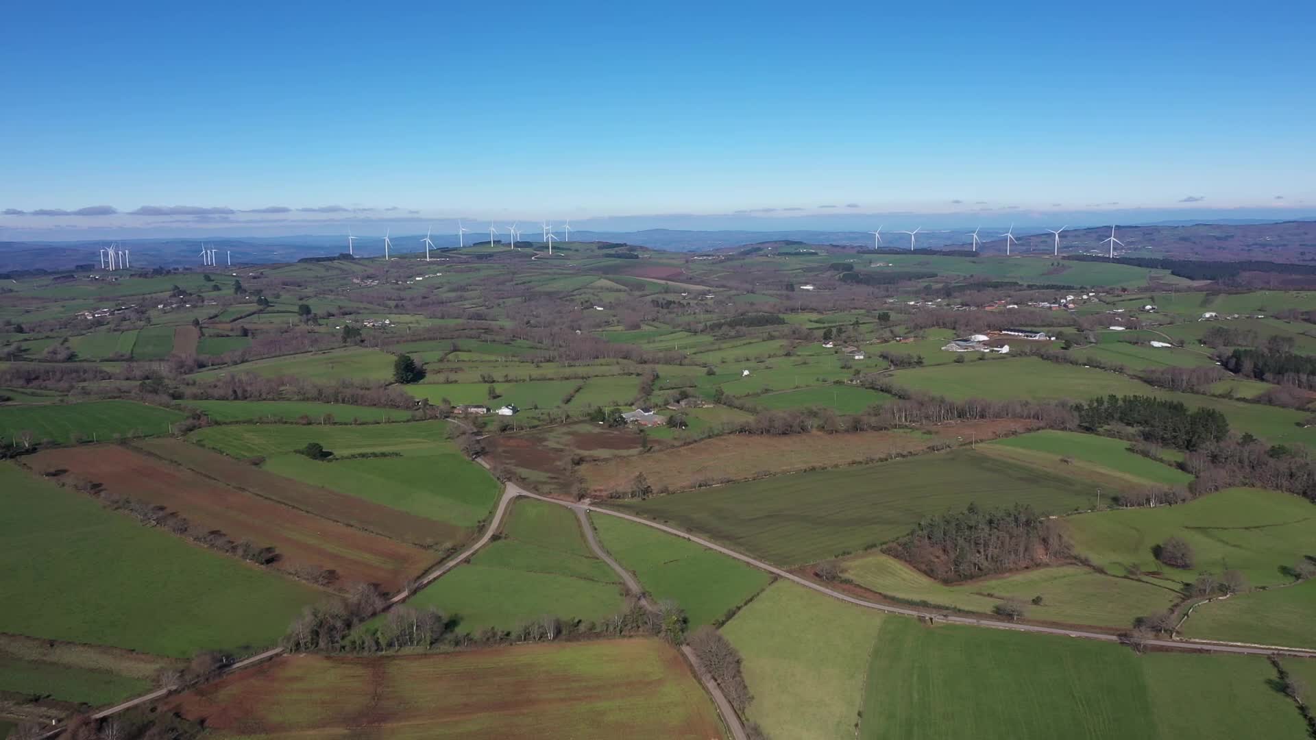 Wind farm in Paradela