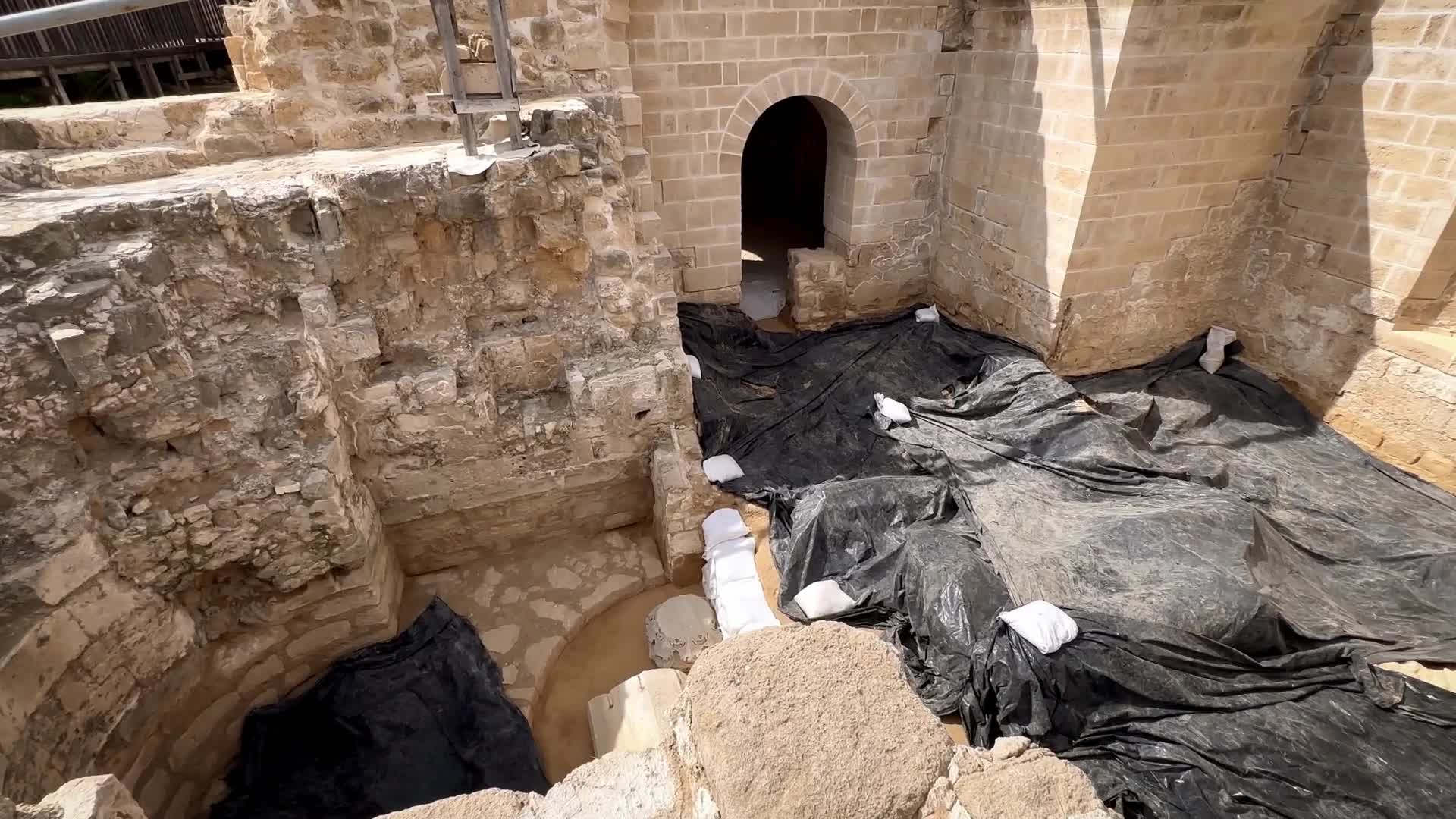 Archaeological site of Saint Hilarion In Gaza, Palestine