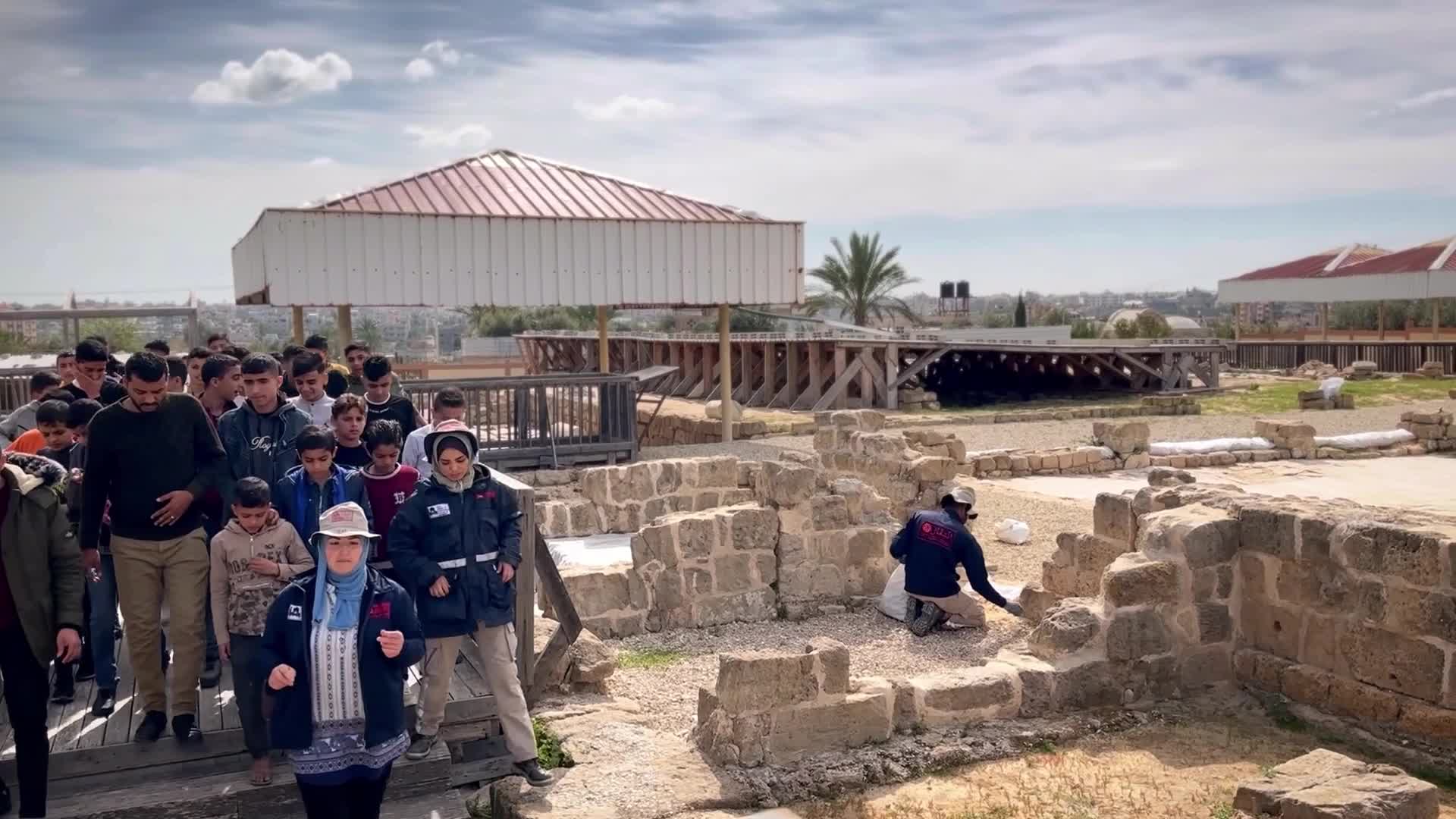 Archaeological site of Saint Hilarion In Gaza, Palestine