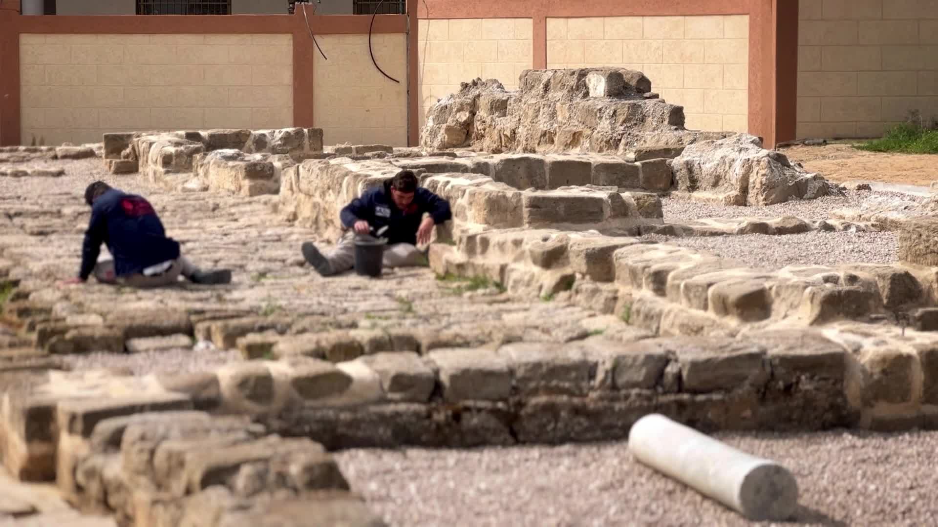 Archaeological site of Saint Hilarion In Gaza, Palestine