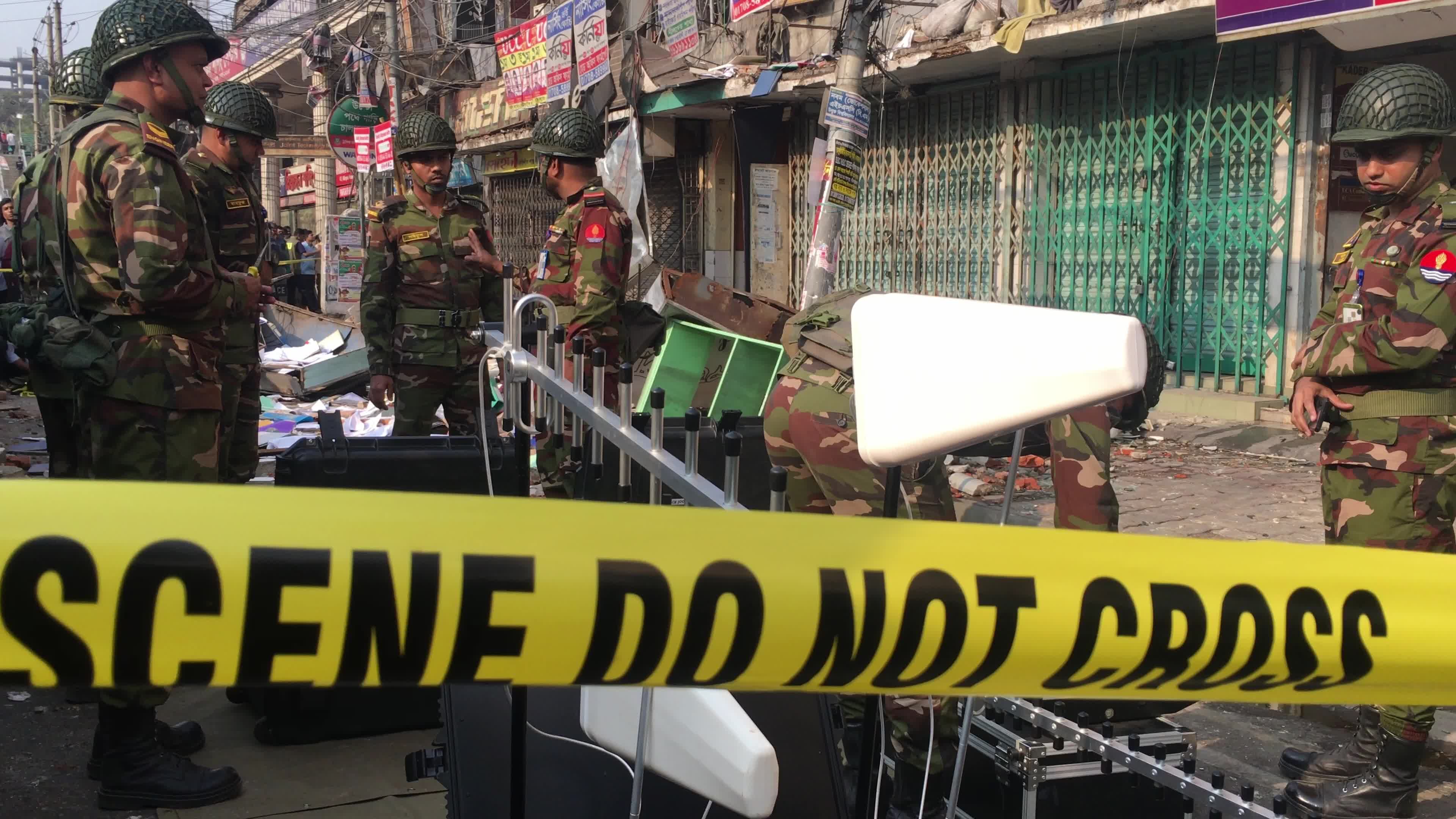 Building Explosion In Dhaka
