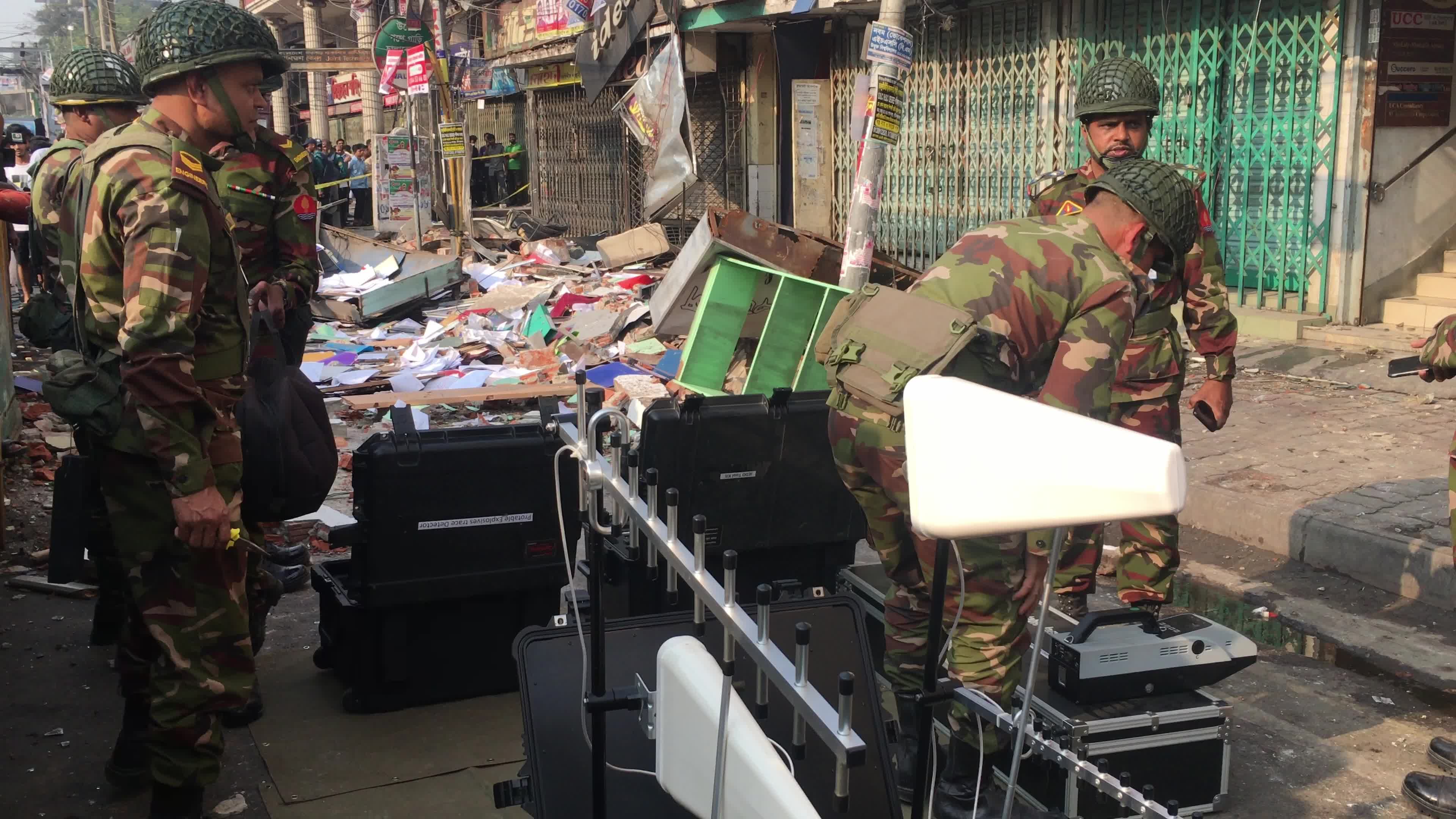 Building Explosion In Dhaka
