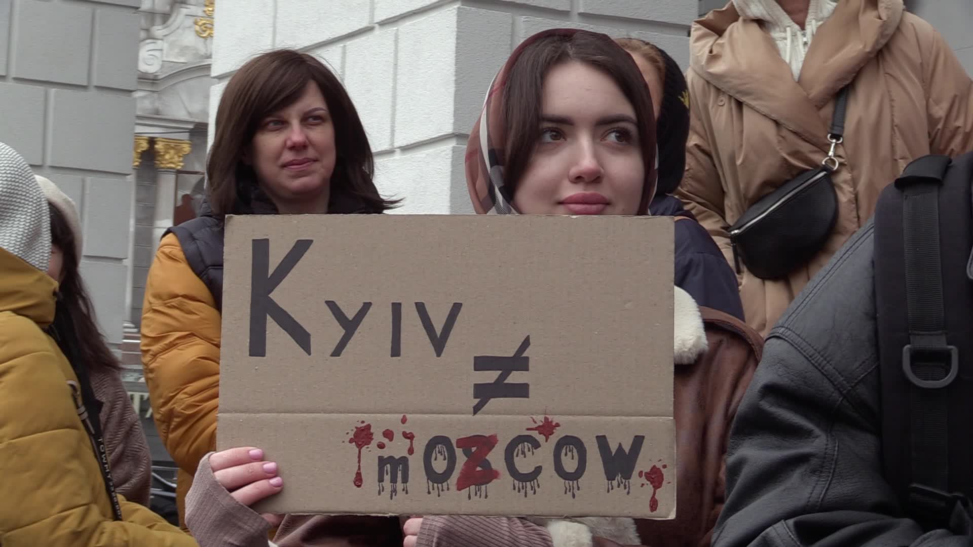 A rally against Russian culture in Ukraine in Kyiv, amid Russia's invasion of Ukraine