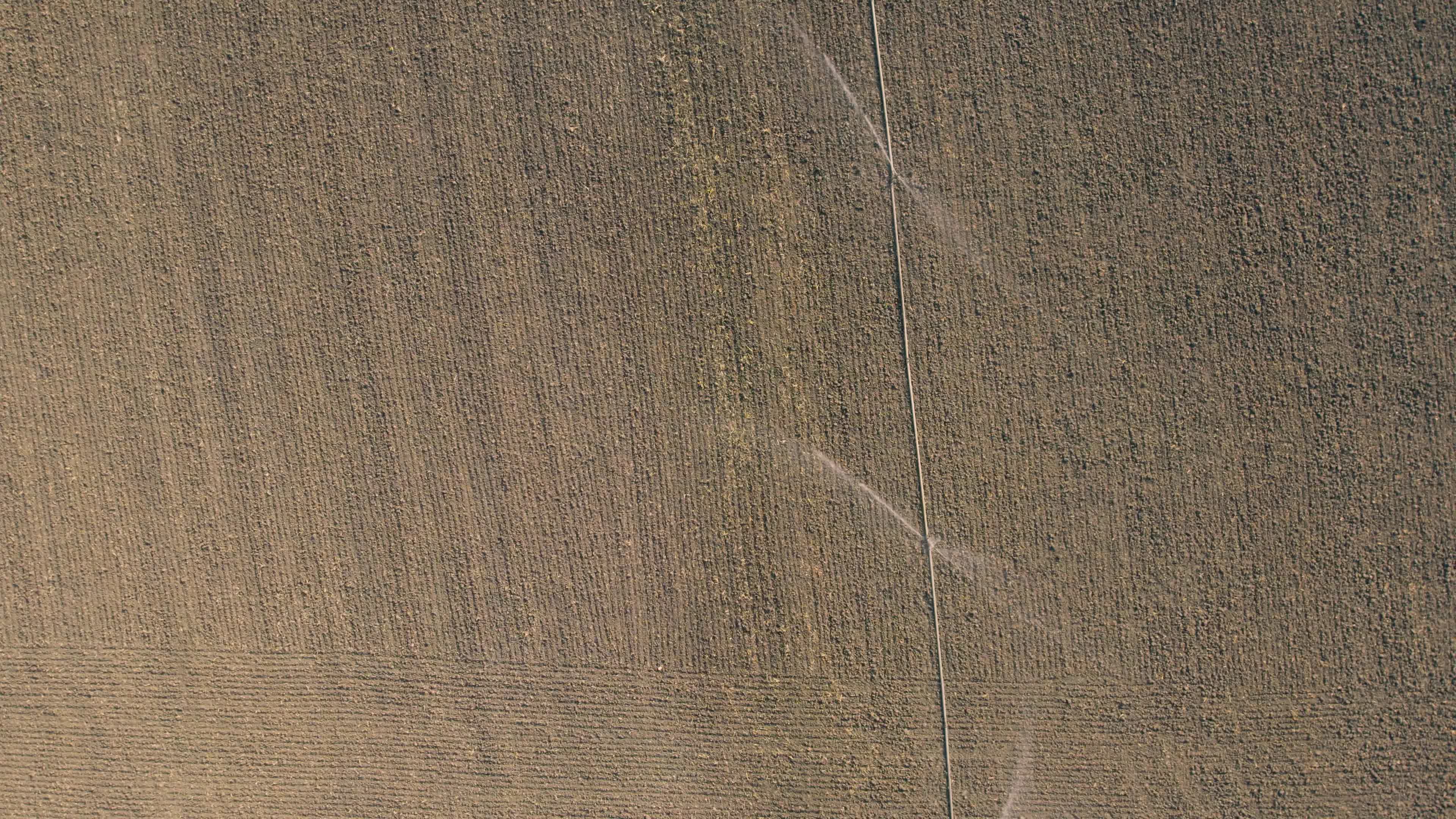 Burnt Farms & Water Sprinklers in the Indian state of Chhattisgarh (Date 12/12/2022)