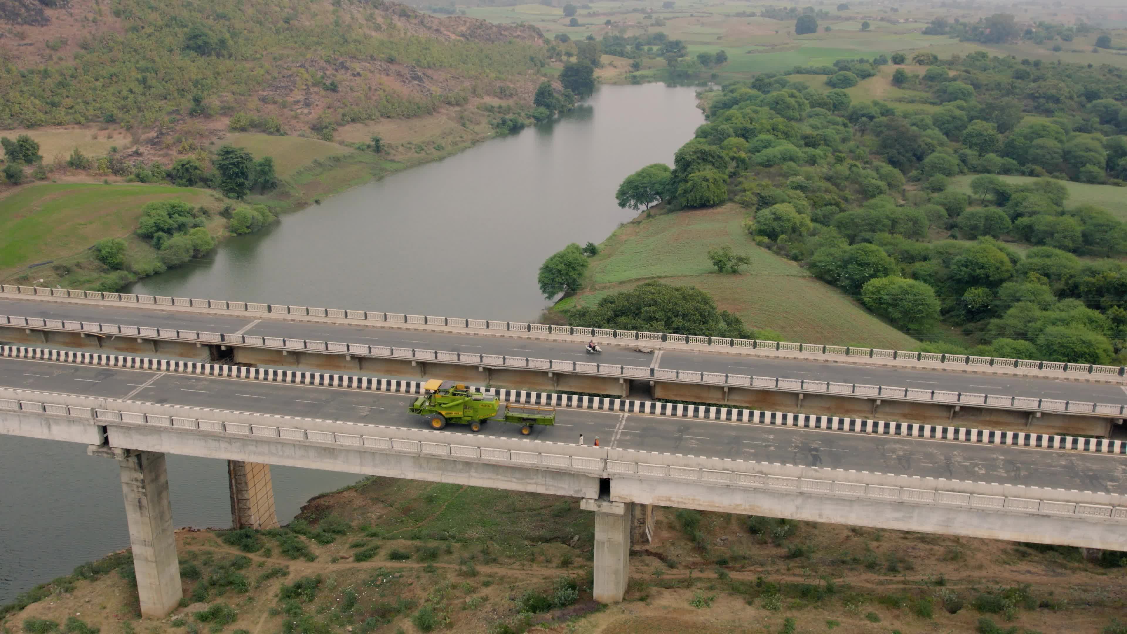 Beautiful Highway Roads in the Mountains in the Indian state of Chhattisgarh