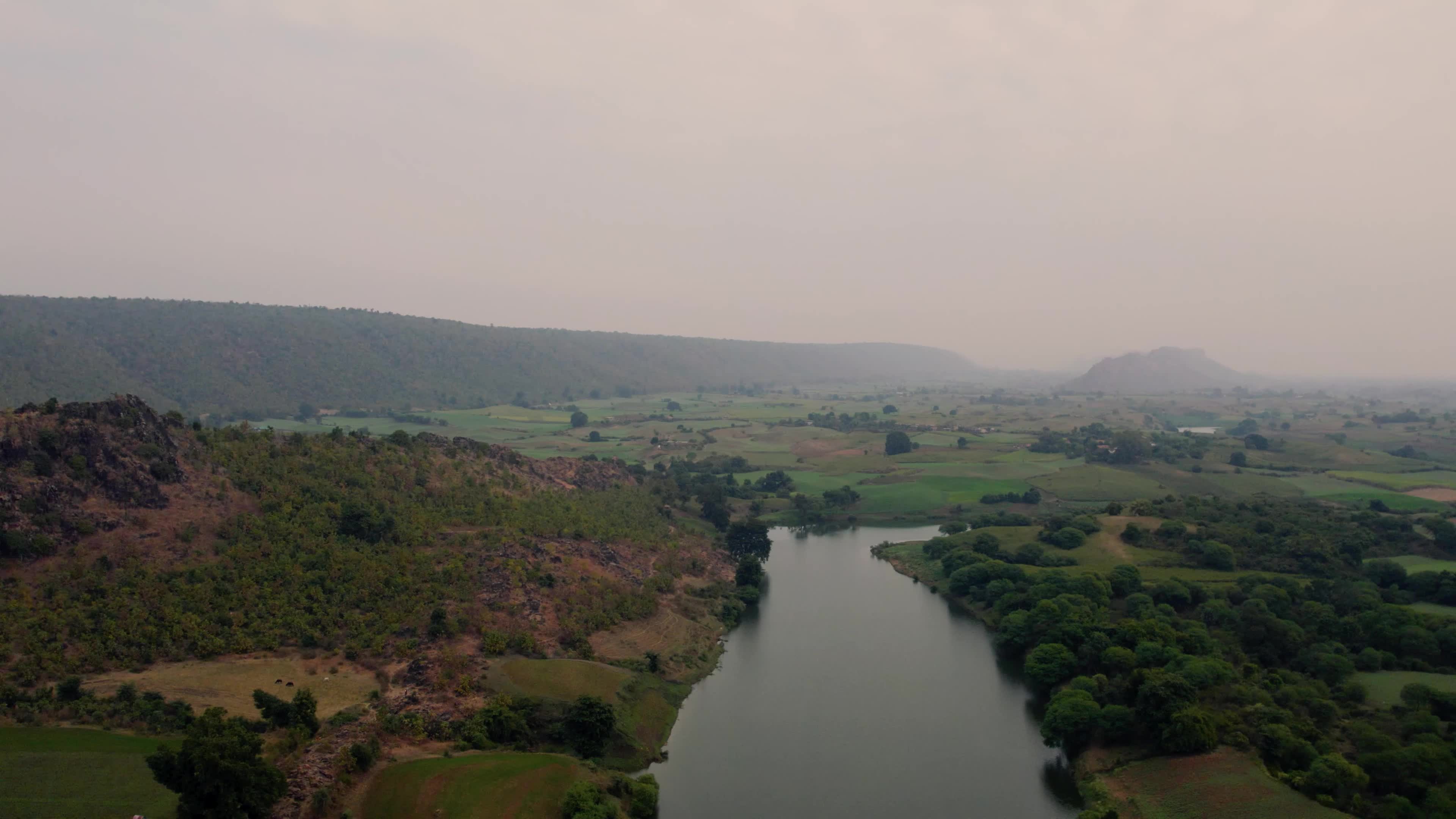 Beautiful Highway Roads in the Mountains in the Indian state of Chhattisgarh