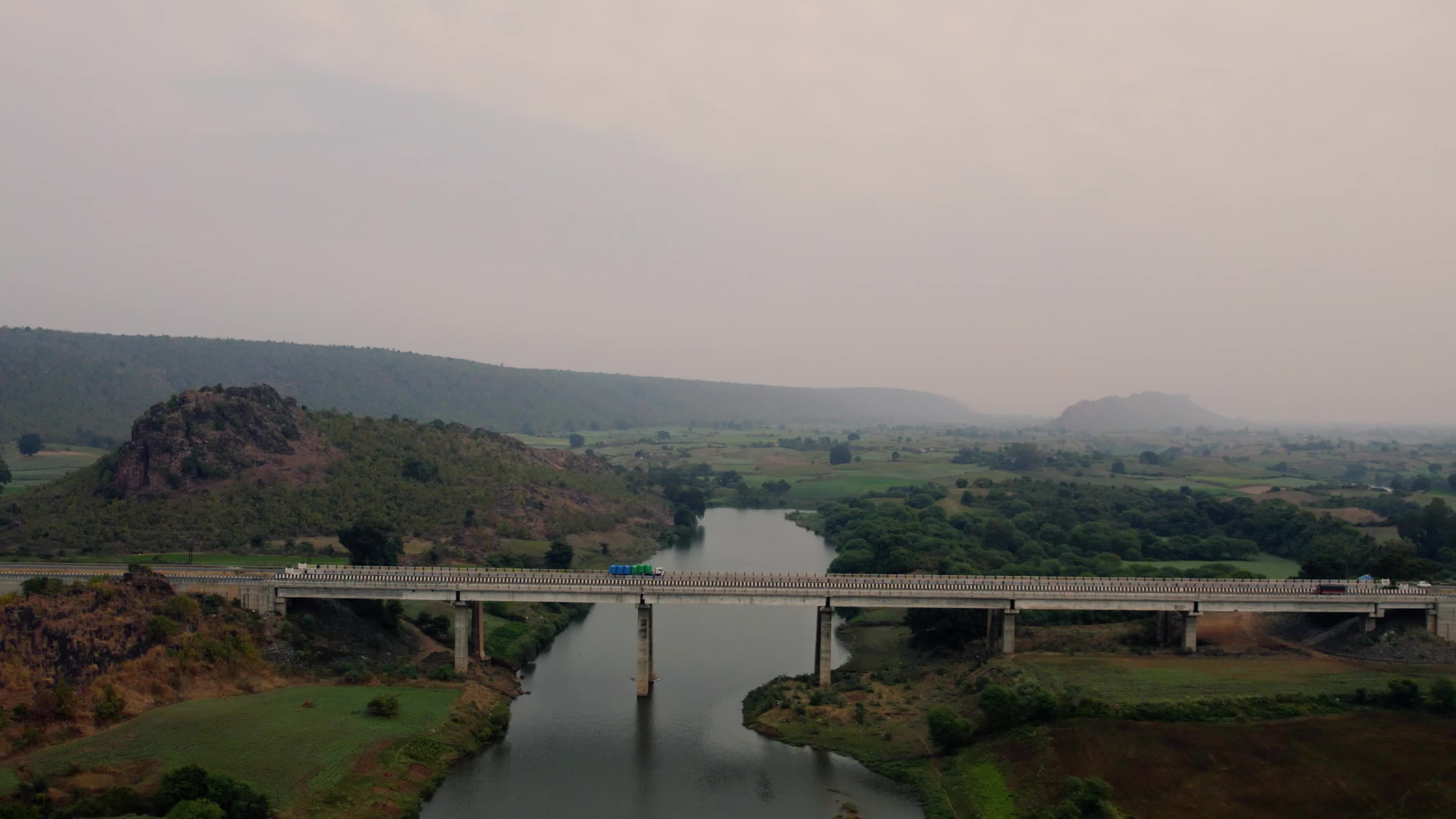 Beautiful Highway Roads in the Mountains in the Indian state of Chhattisgarh
