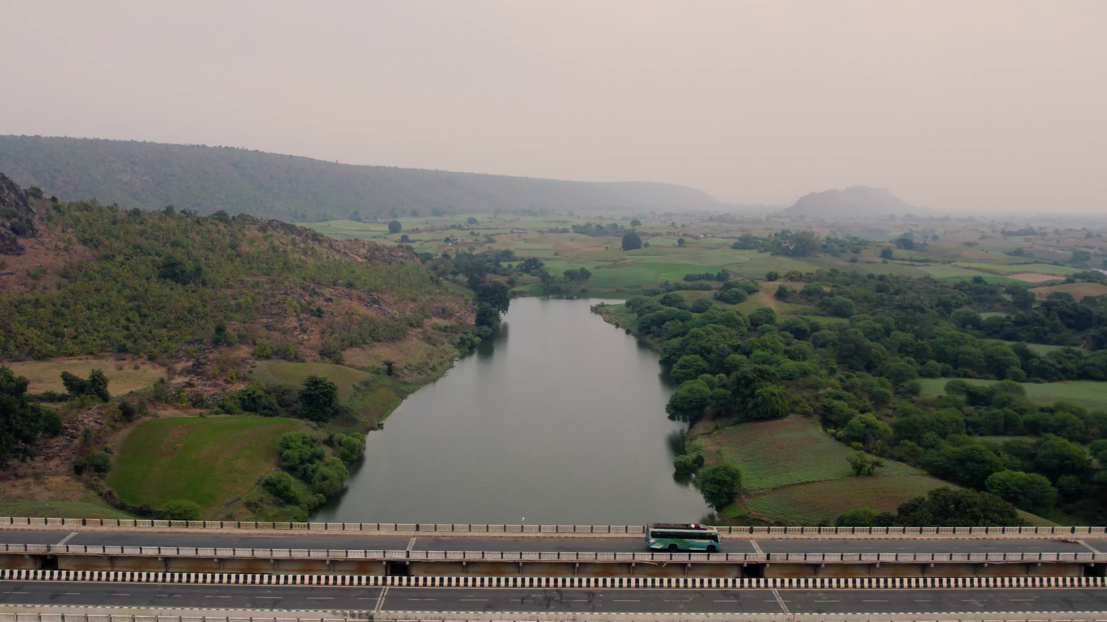 Beautiful Highway Roads in the Mountains in the Indian state of Chhattisgarh