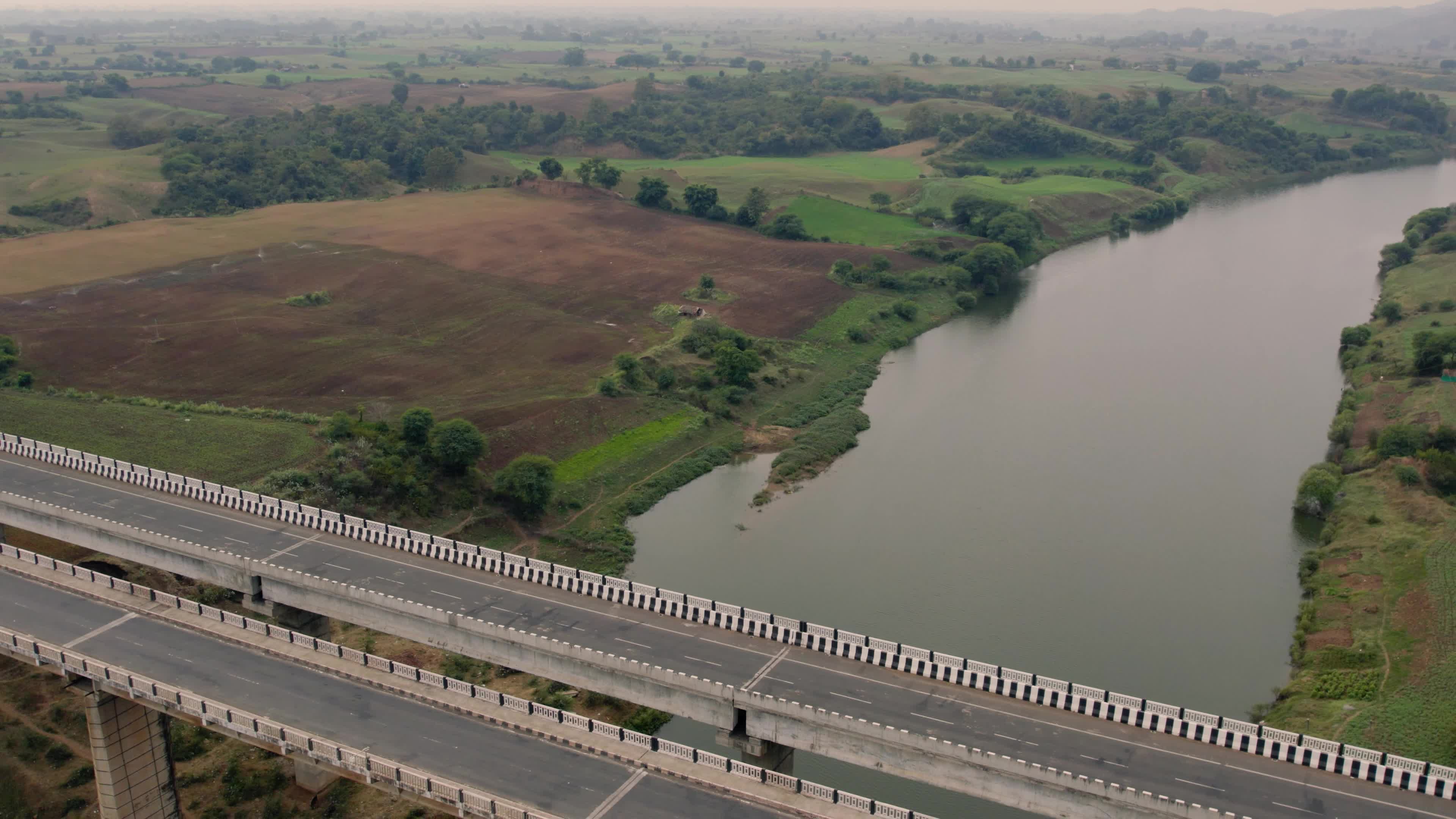 Beautiful Highway Roads in the Mountains in the Indian state of Chhattisgarh