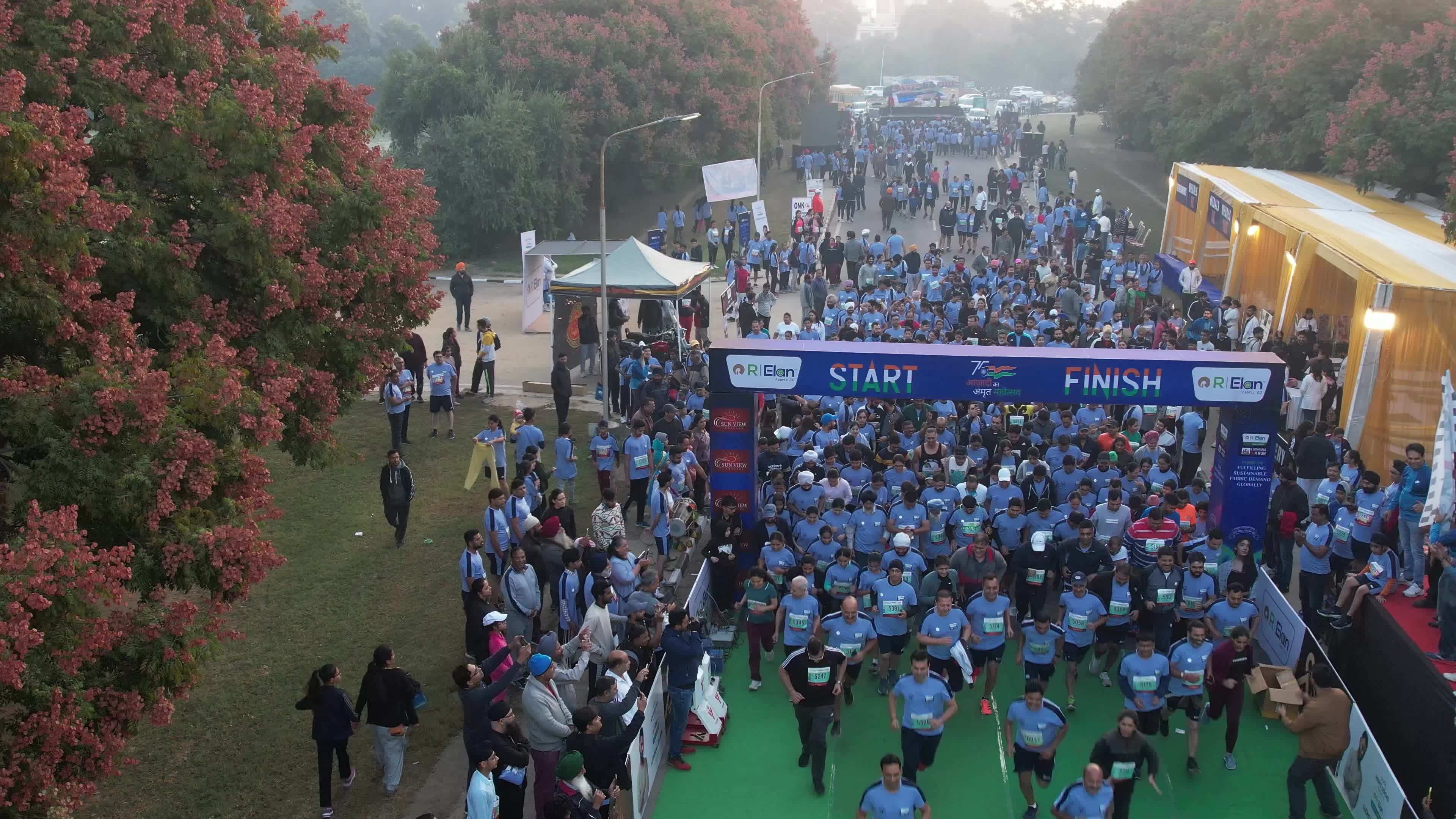 Exciting Flag-Off and Thousands of Runners in Ludhiana Marathon