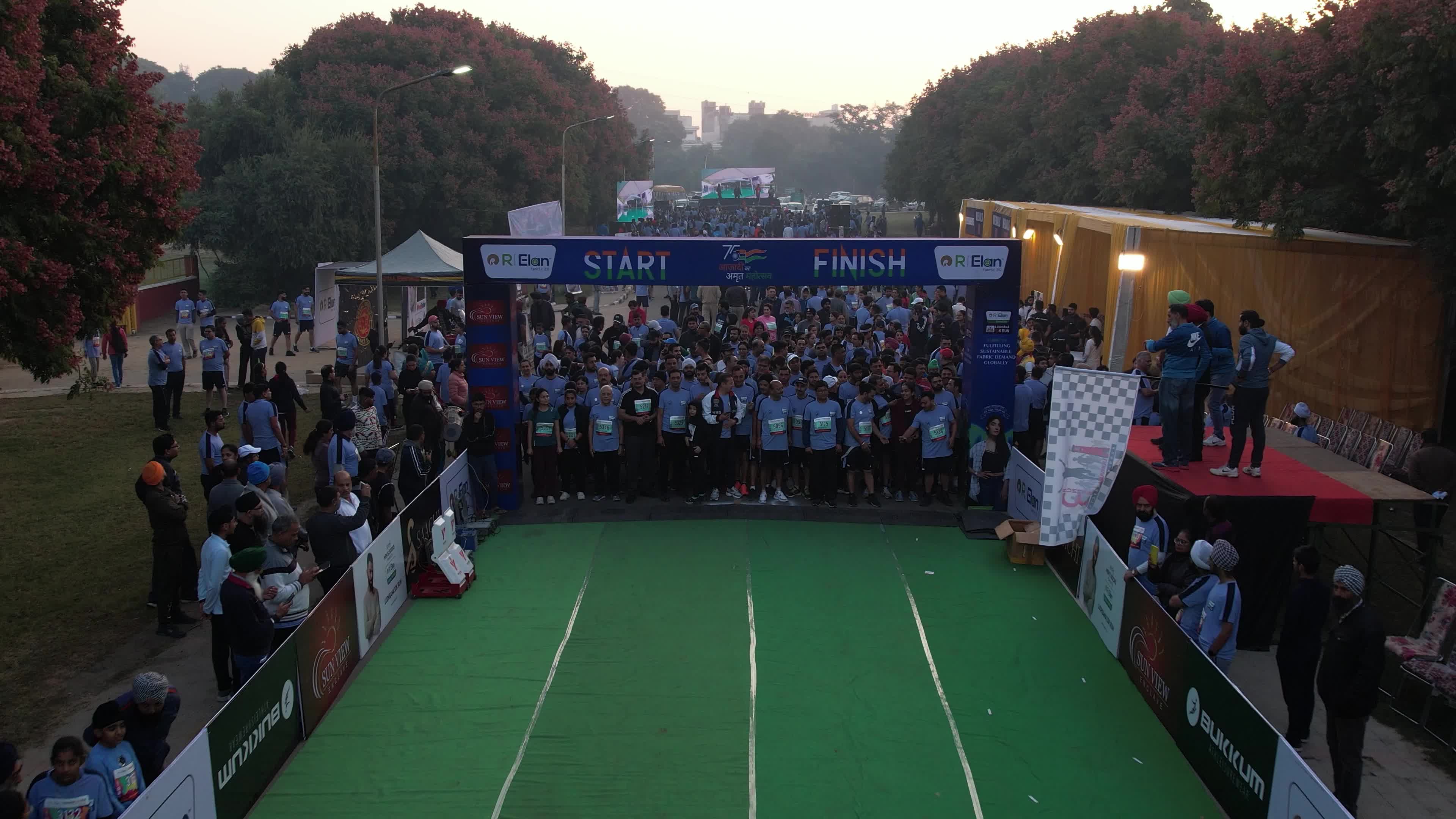 Exciting Flag-Off and Thousands of Runners in Ludhiana Marathon