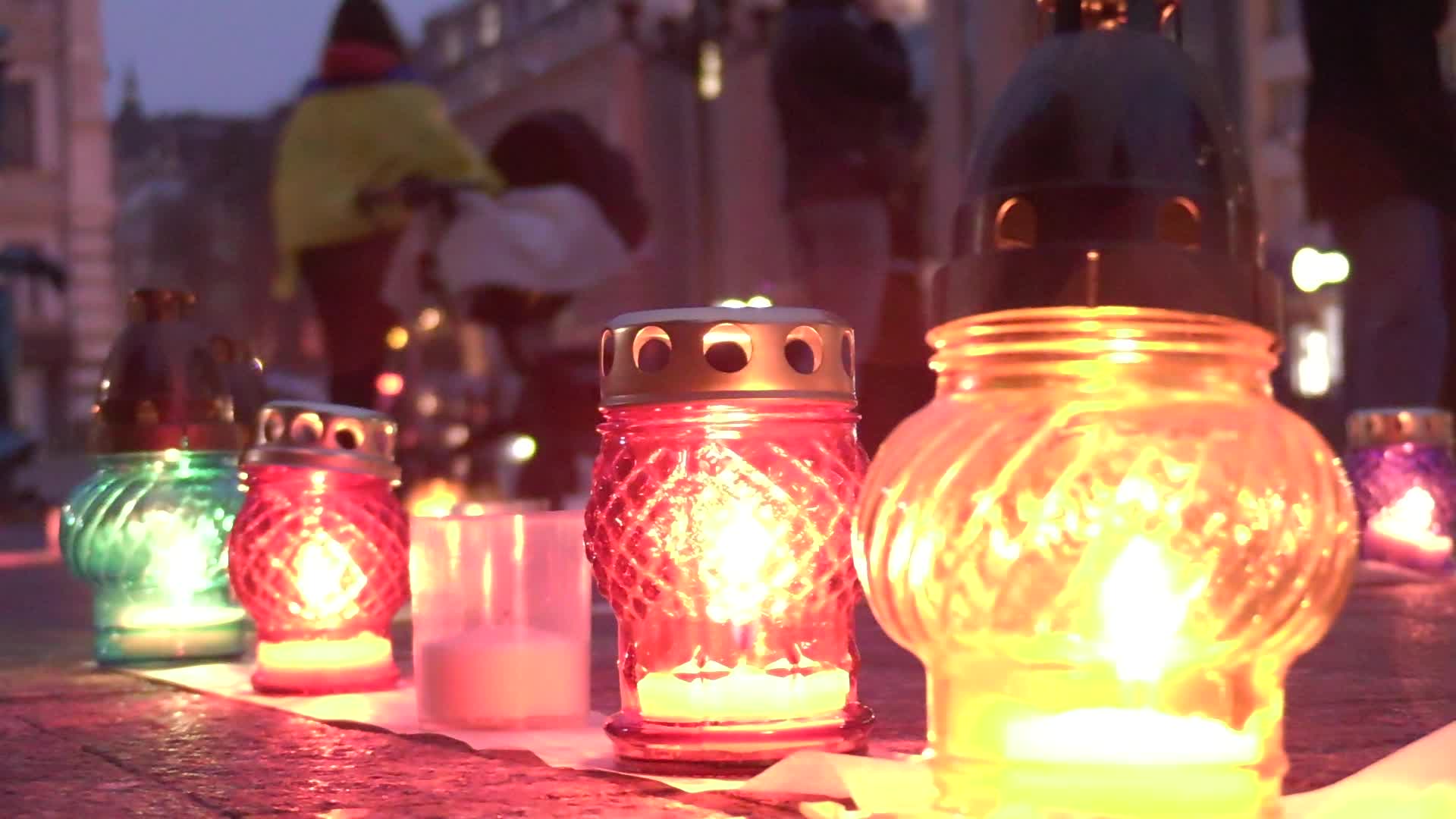 The first anniversary of the bombing of the Mariupol Drama Theatre, a memorial rally in Kyiv, amid Russia's invasion of Ukraine