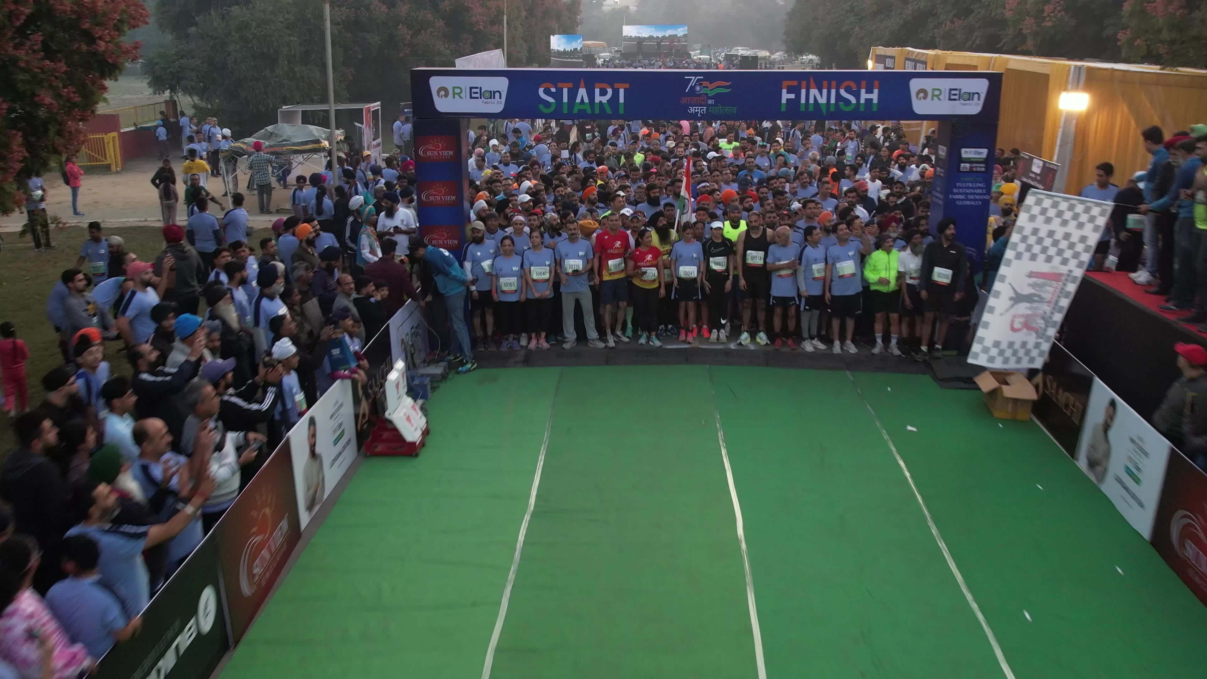 Exciting Flag-Off and Thousands of Runners in Ludhiana Marathon