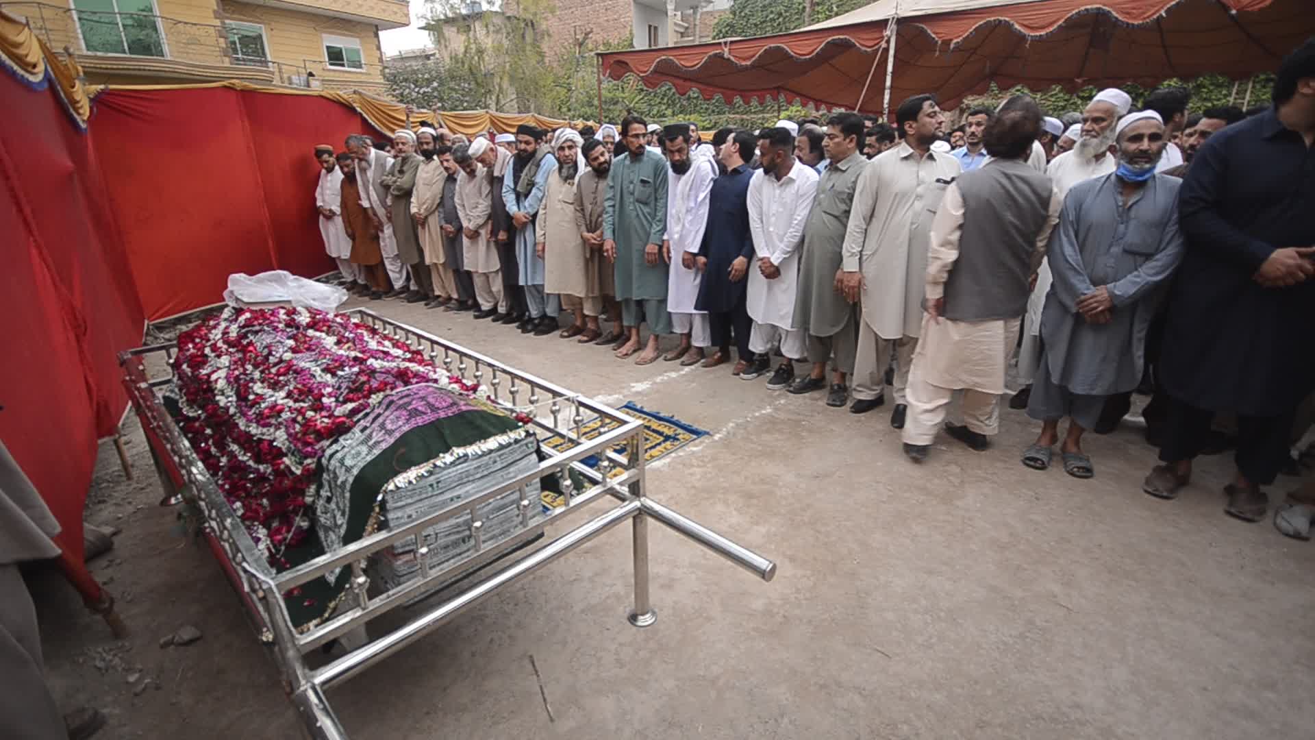 Funeral for young Pakistani shipwreck victim in Peshawar
