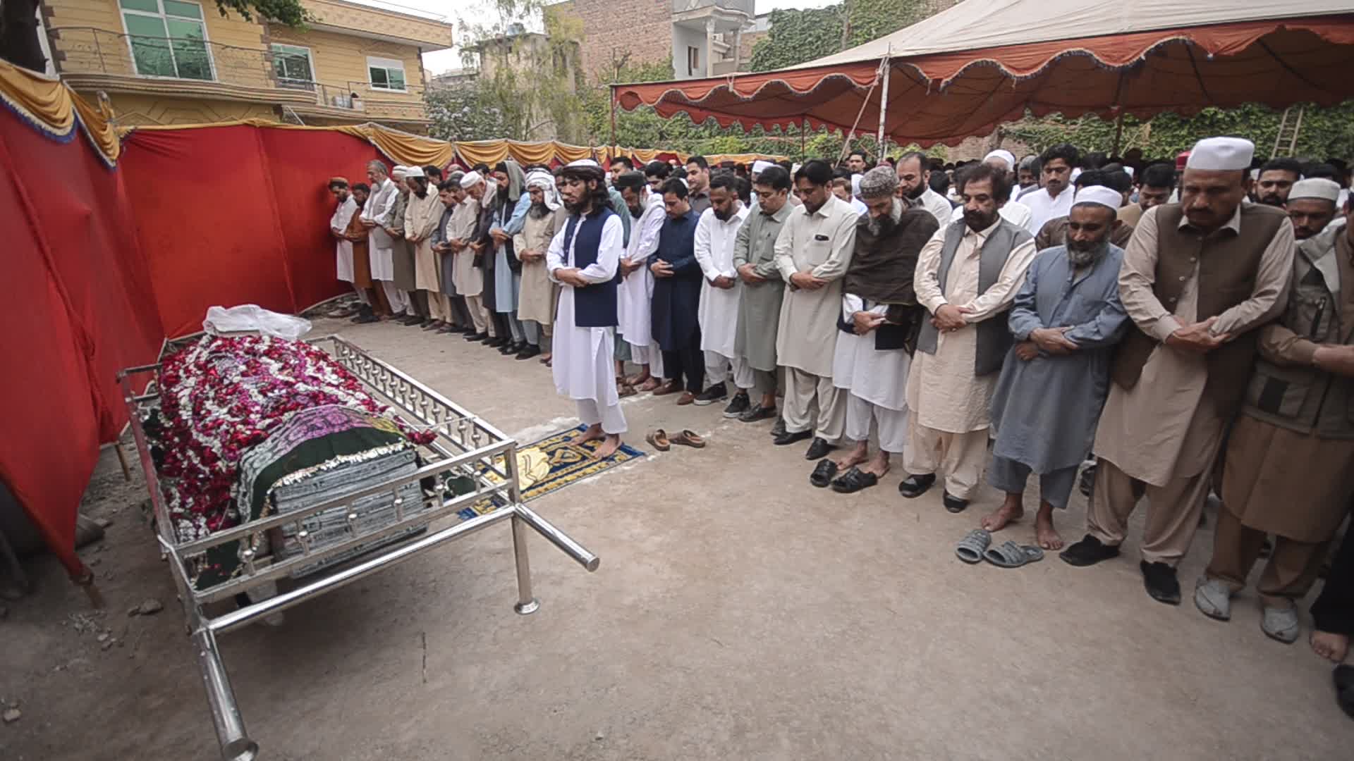 Funeral for young Pakistani shipwreck victim in Peshawar
