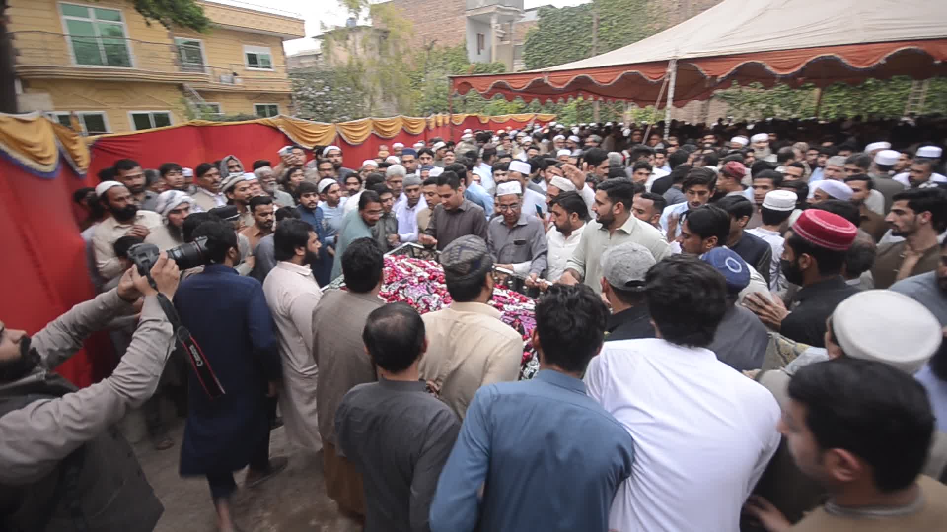 Funeral for young Pakistani shipwreck victim in Peshawar
