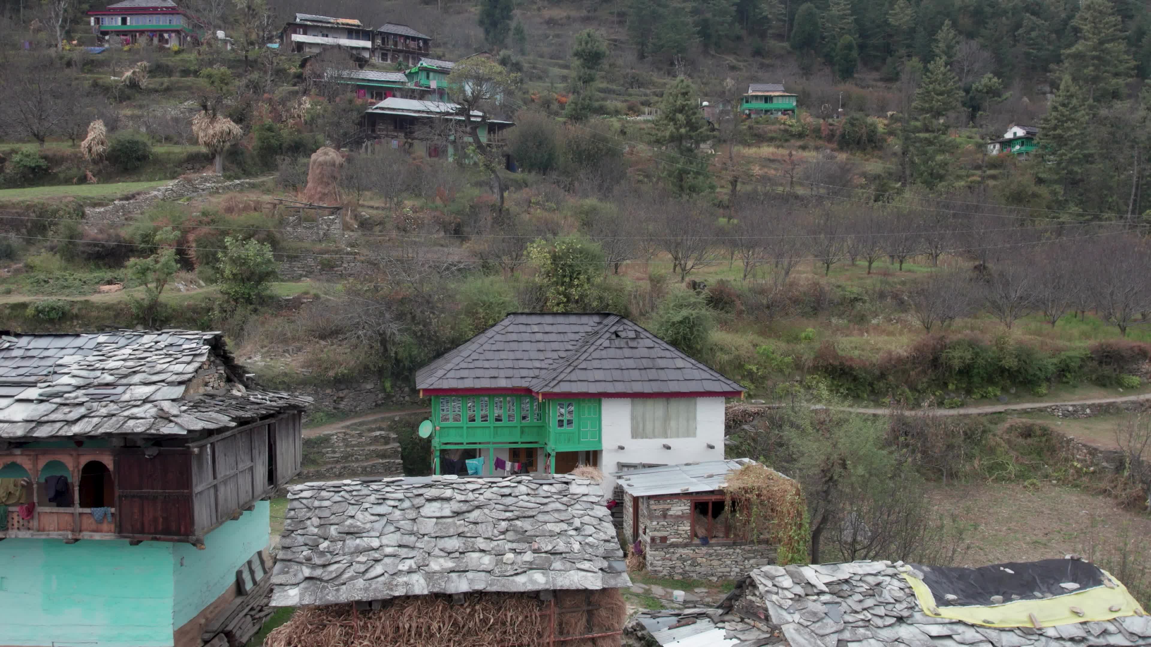 Remote Himalayan Village - Behlo: 4K video which gives a Rare Glimpse into the Simple Life of the Himalayan Village with Traditional Houses 
