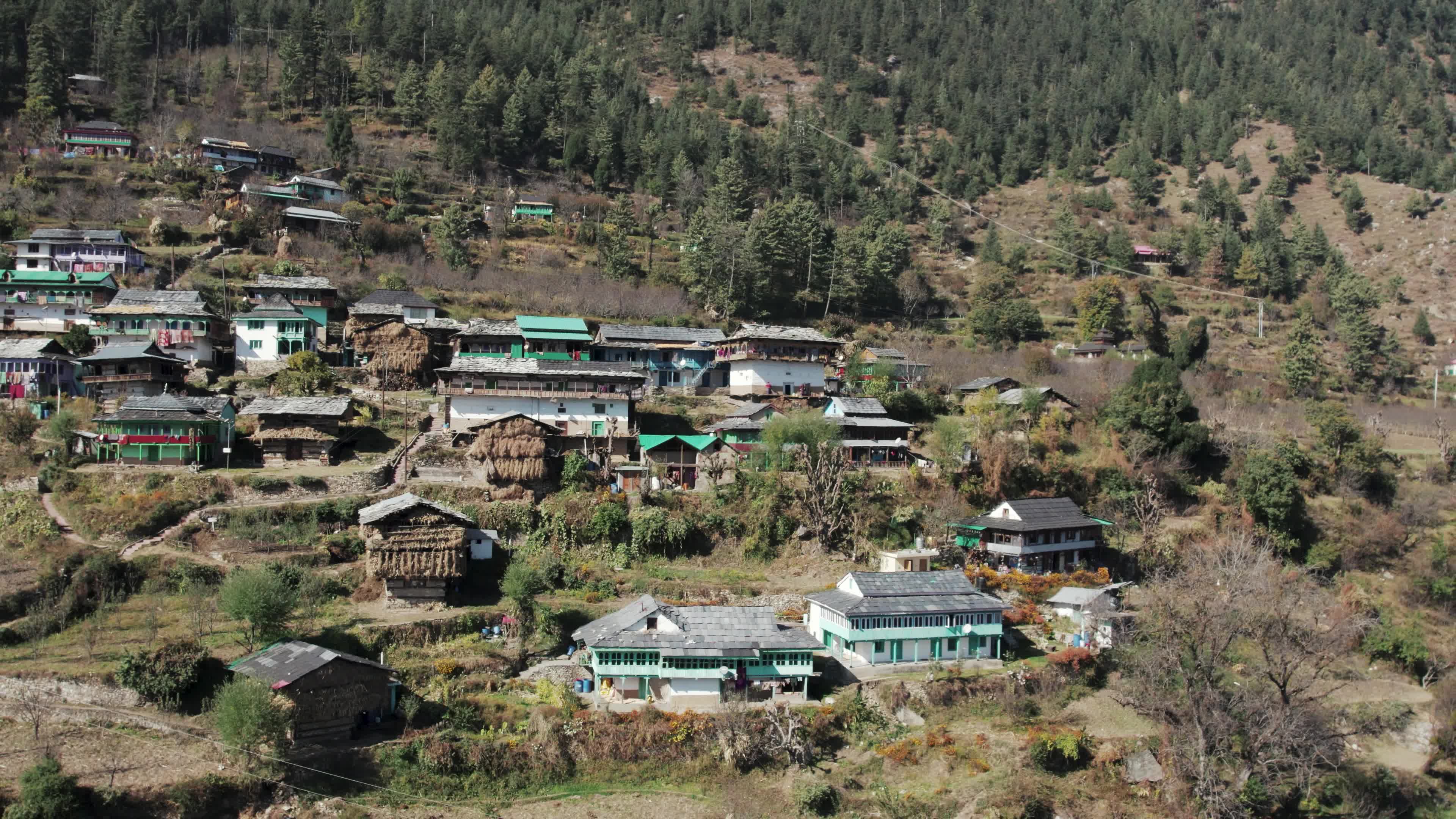 Remote Himalayan Village - Behlo: 4K video which gives a Rare Glimpse into the Simple Life of the Himalayan Village with Traditional Houses 