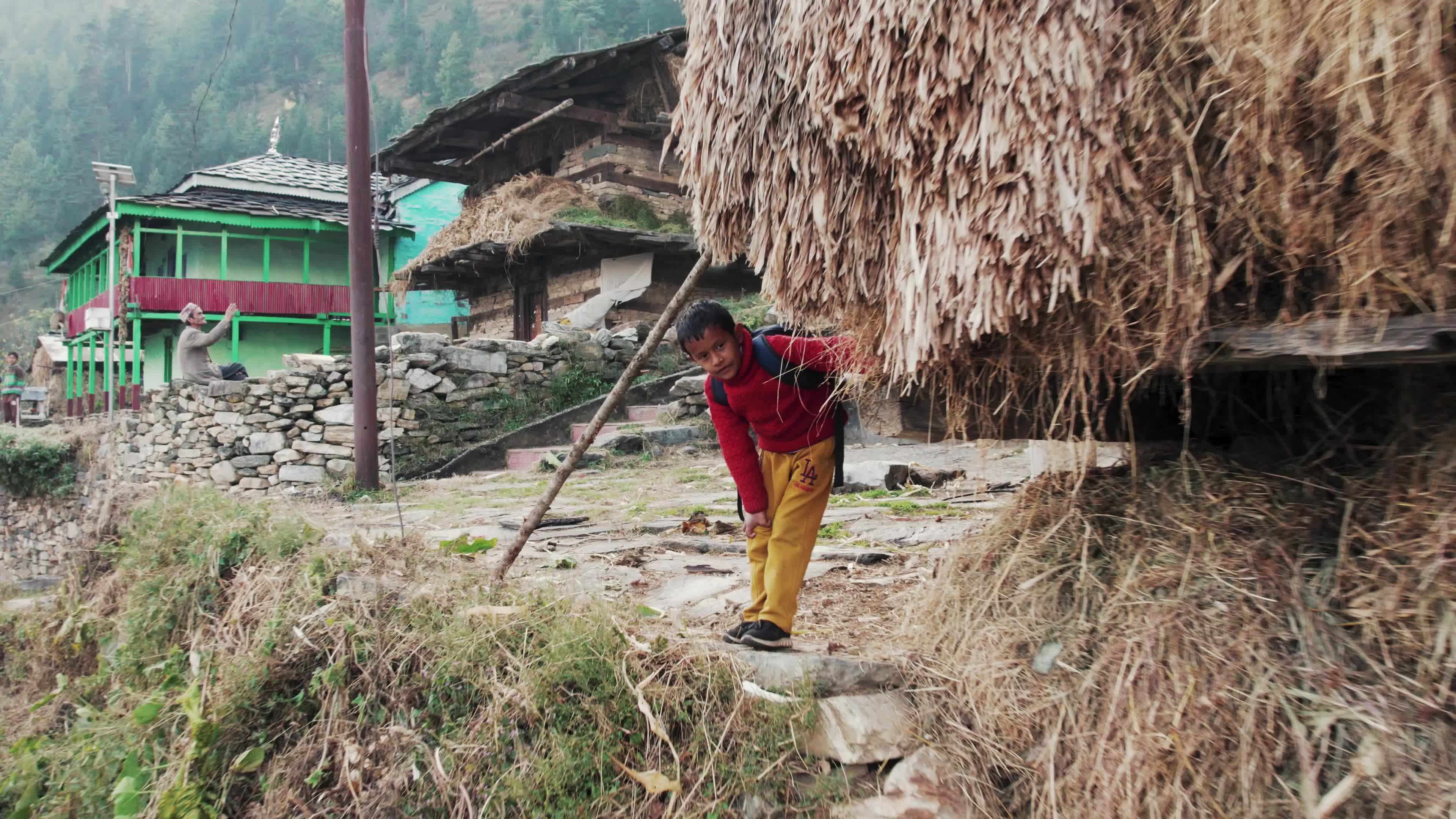 Remote Himalayan Village - Behlo: 4K video which gives a Rare Glimpse into the Simple Life of the Himalayan Village with Traditional Houses 