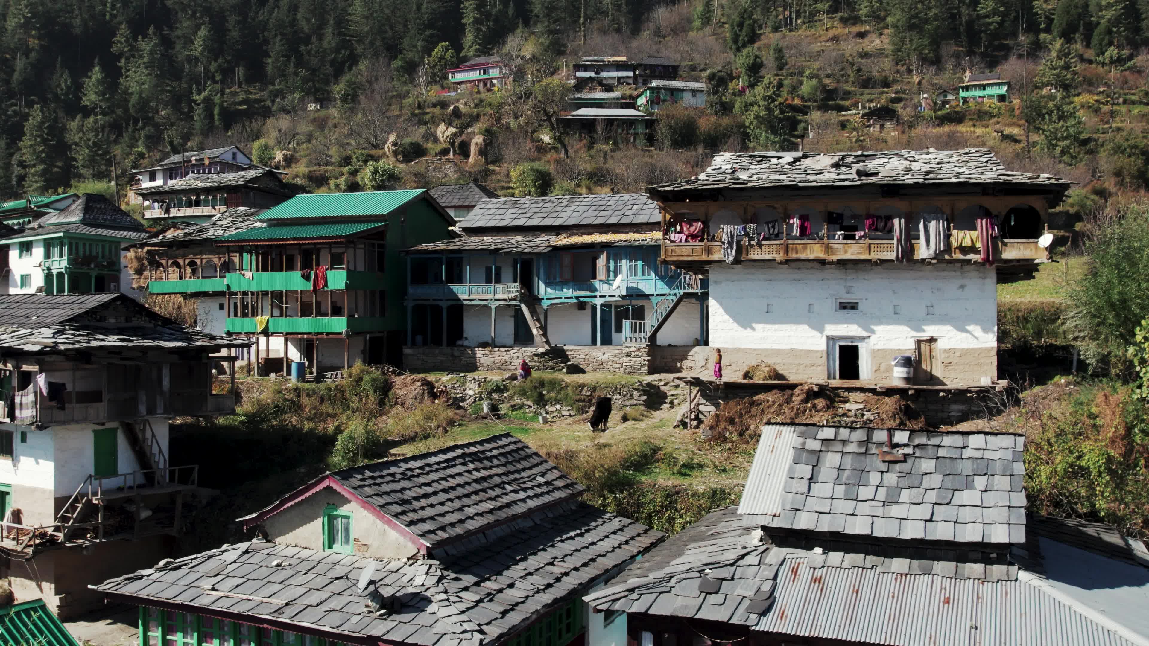 Remote Himalayan Village - Behlo: 4K video which gives a Rare Glimpse into the Simple Life of the Himalayan Village with Traditional Houses 