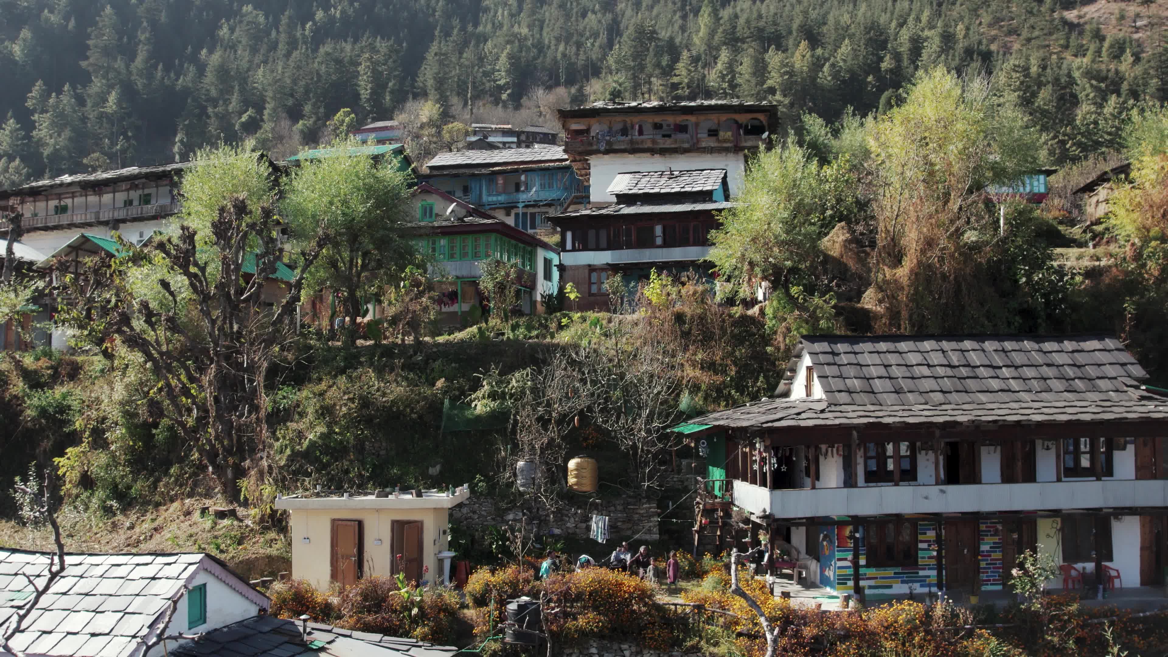 Remote Himalayan Village - Behlo: 4K video which gives a Rare Glimpse into the Simple Life of the Himalayan Village with Traditional Houses 