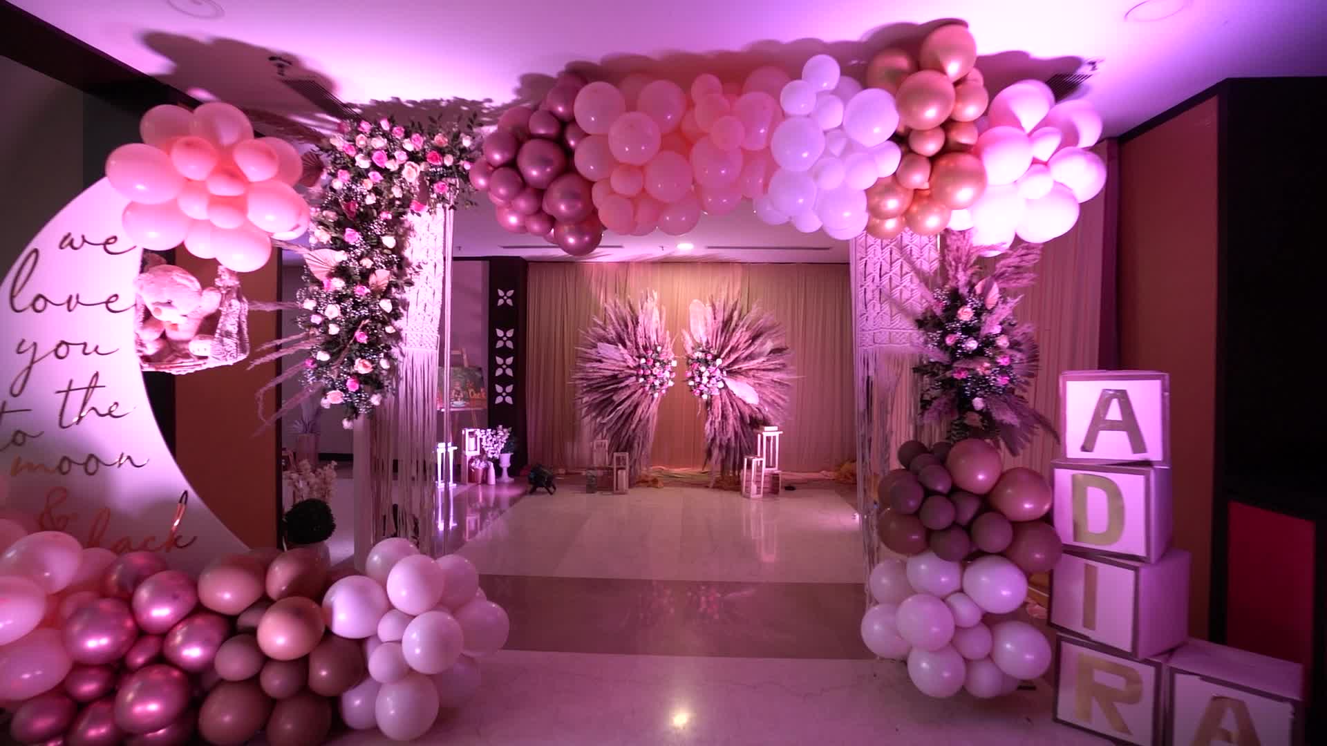 A Posh Celebration - Decorations for a Baby Girl's First Birthday | Event Cinematography