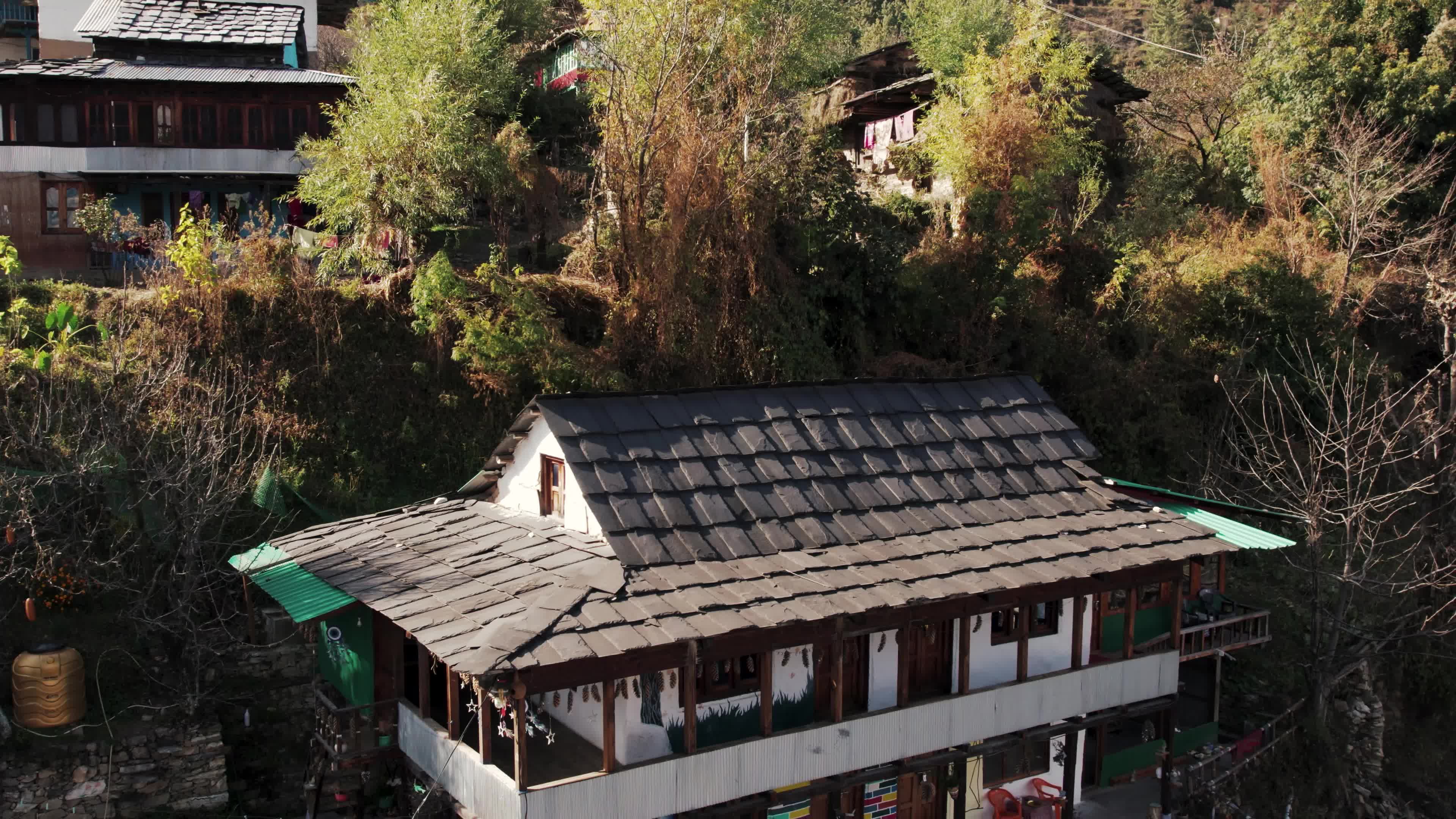 Behlo Village Wooden Cottage - A Multistory Himalayan Retreat | 4K Drone Video