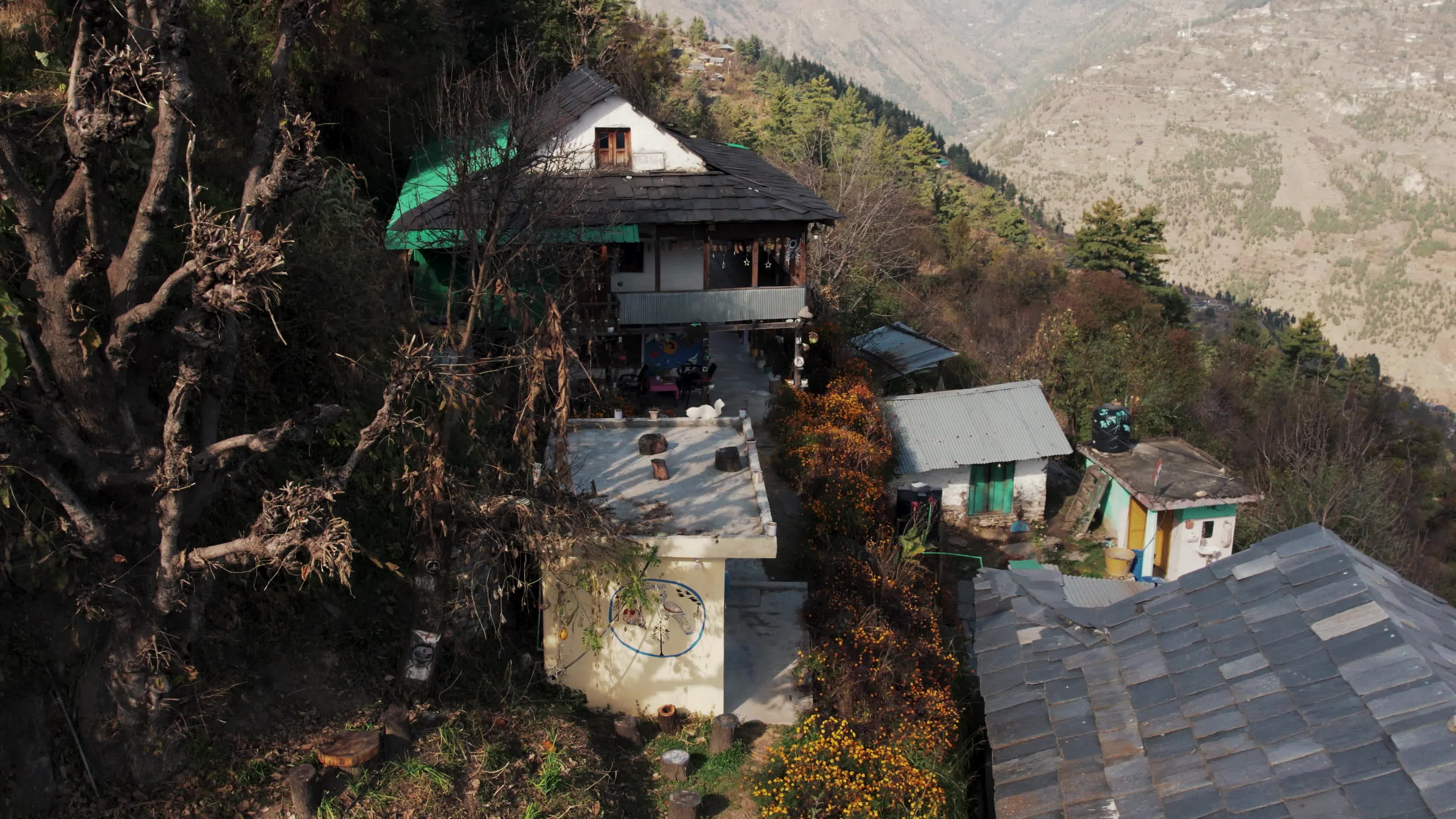 Behlo Village Wooden Cottage - A Multistory Himalayan Retreat | 4K Drone Video