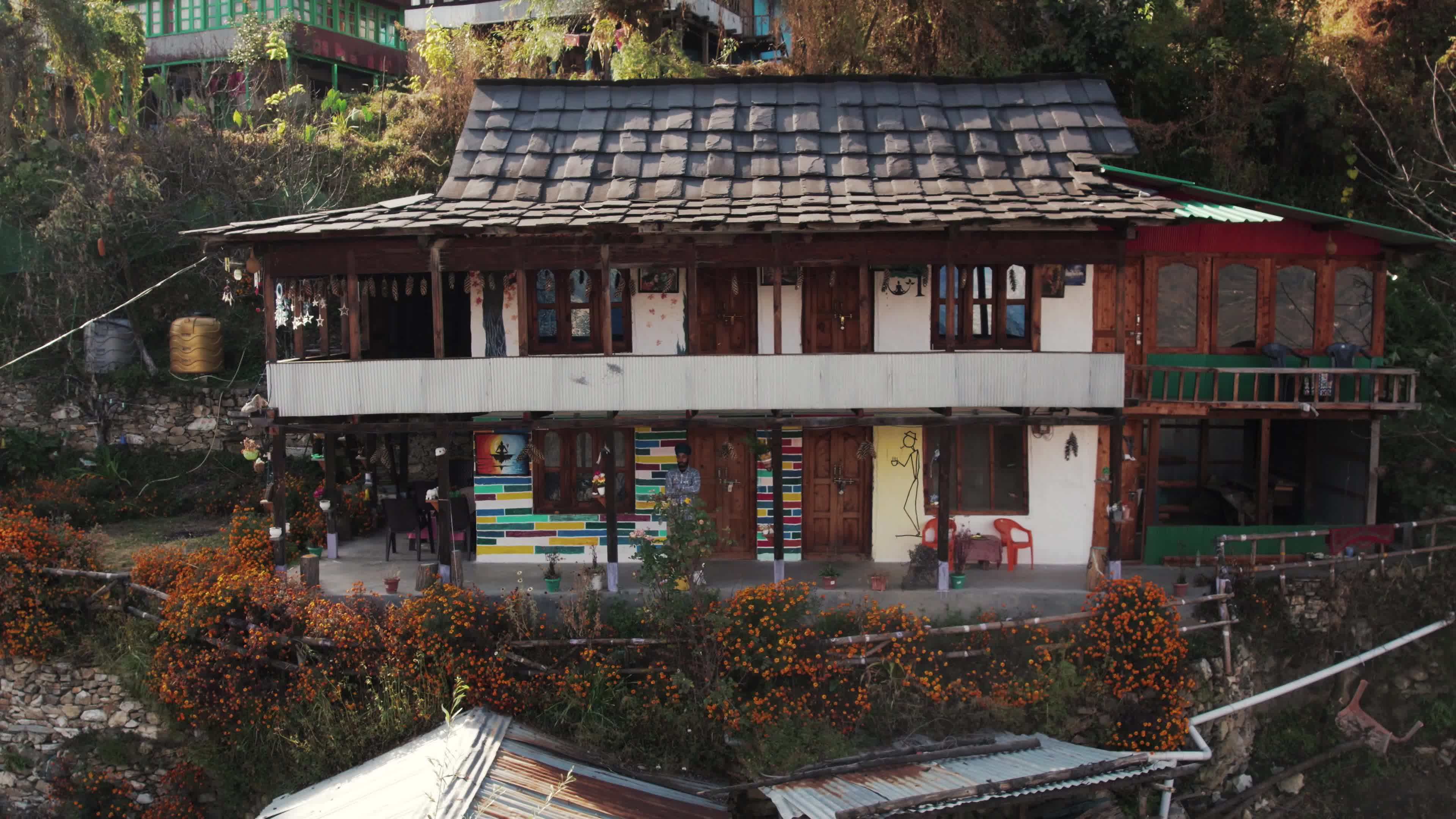 Behlo Village Wooden Cottage - A Multistory Himalayan Retreat | 4K Drone Video