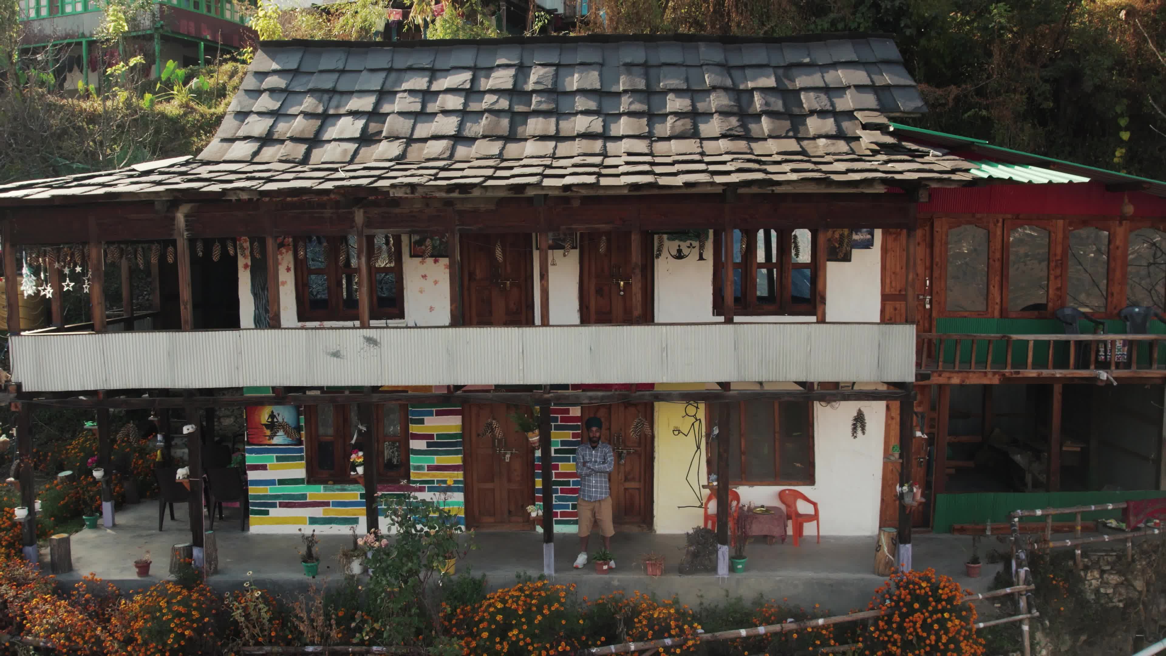 Behlo Village Wooden Cottage - A Multistory Himalayan Retreat | 4K Drone Video