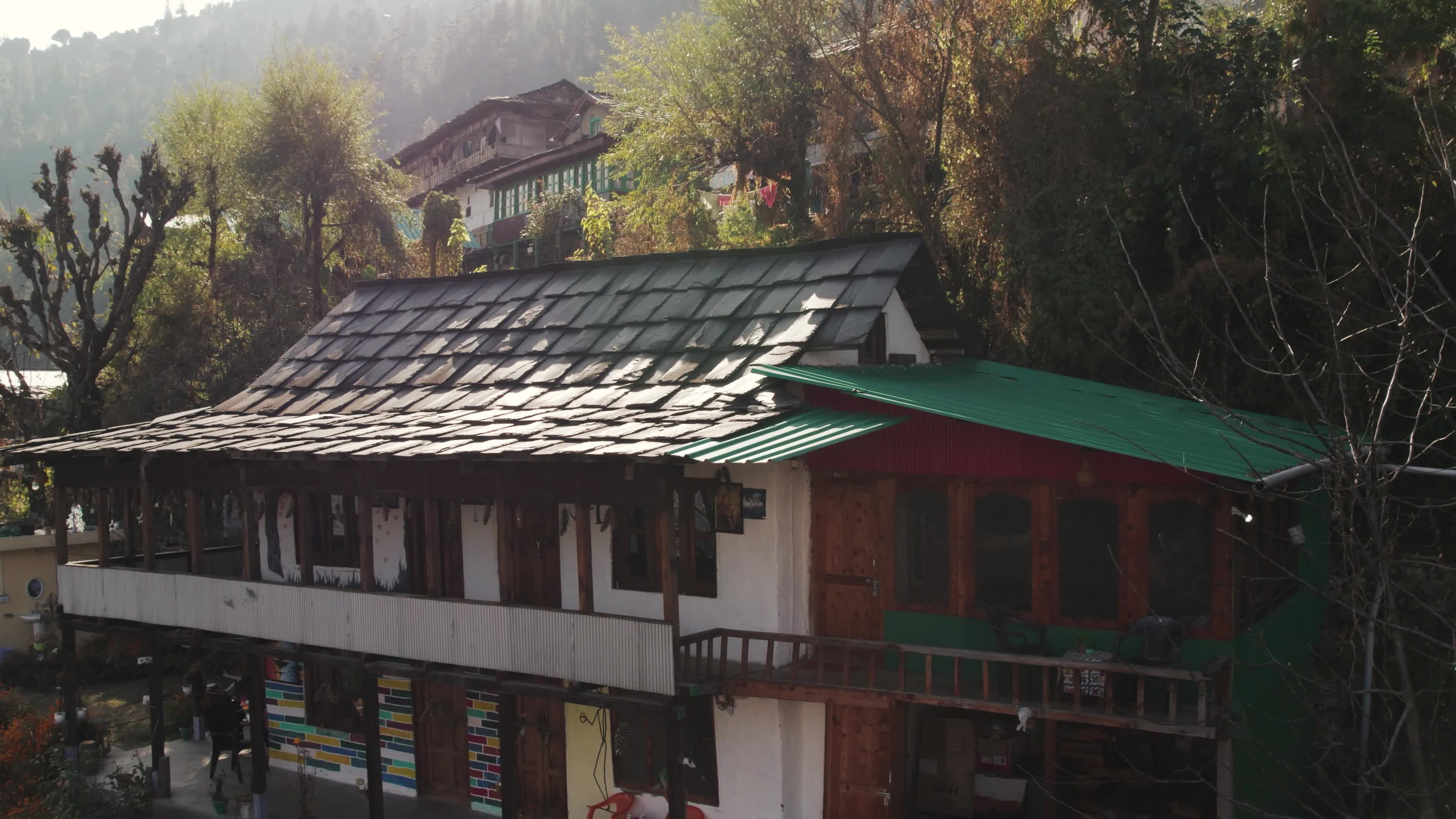 Behlo Village Wooden Cottage - A Multistory Himalayan Retreat | 4K Drone Video
