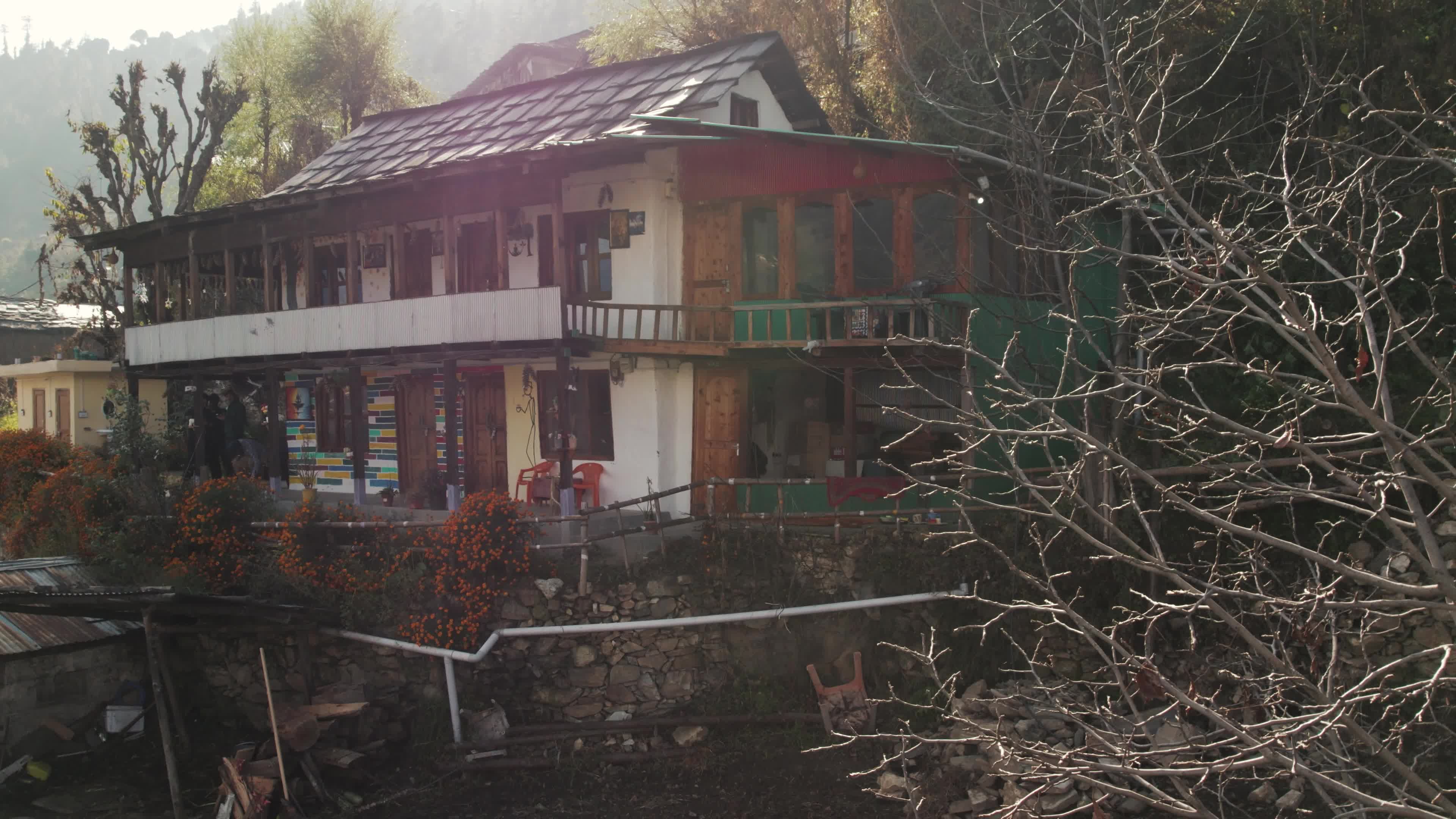 Behlo Village Wooden Cottage - A Multistory Himalayan Retreat | 4K Drone Video