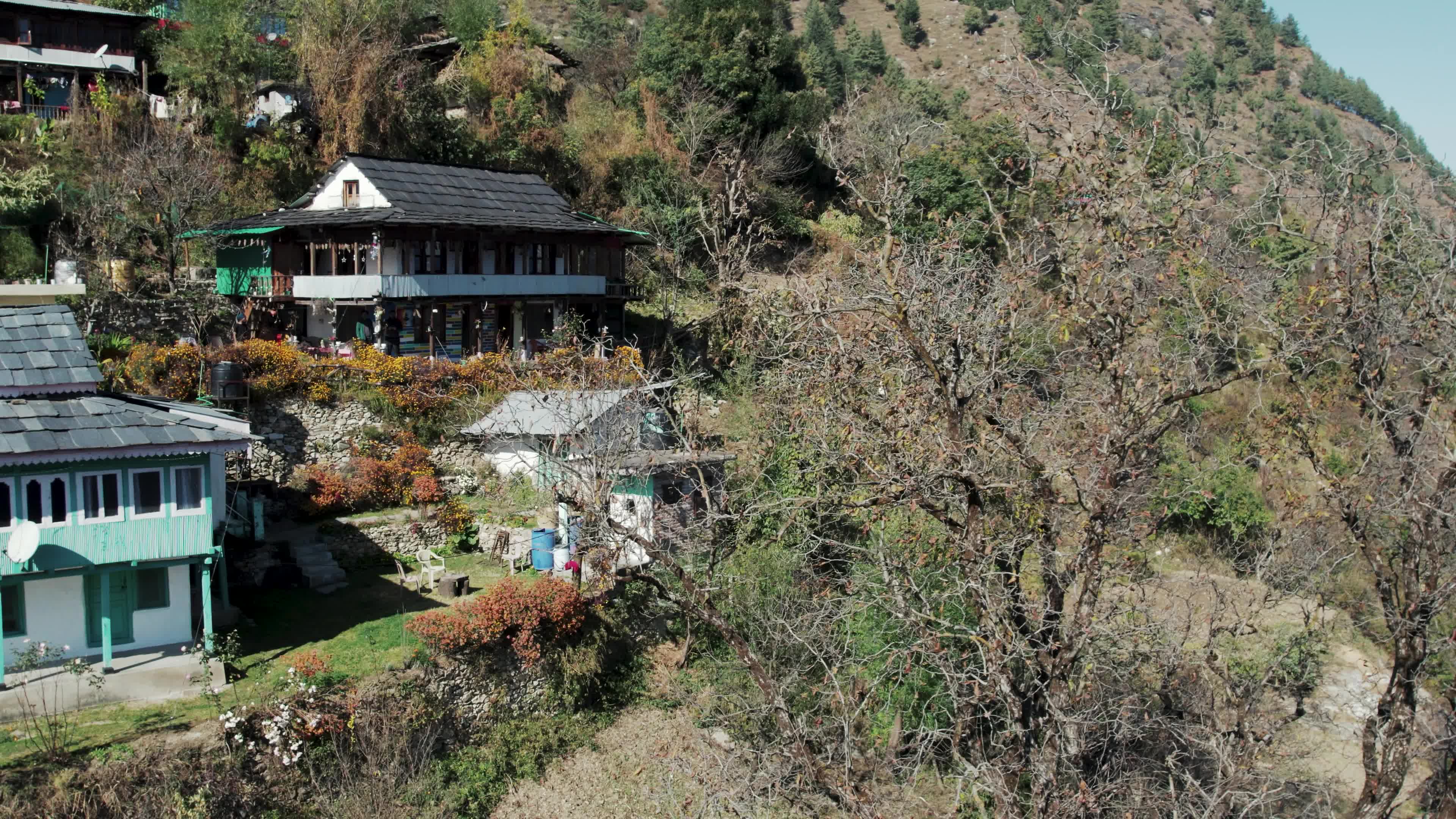 Behlo Village Wooden Cottage - A Multistory Himalayan Retreat | 4K Drone Video