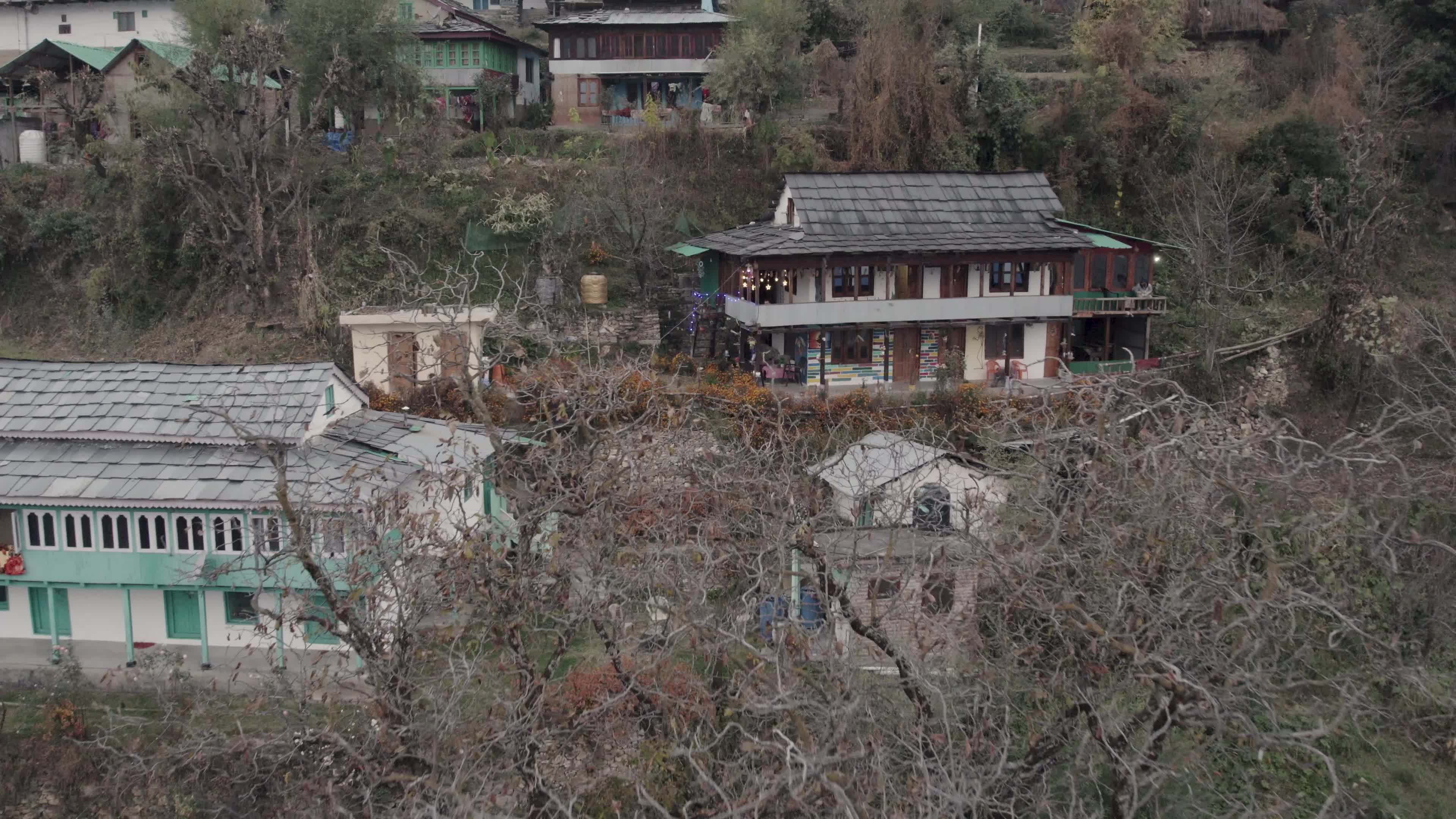 Behlo Village Wooden Cottage - A Multistory Himalayan Retreat | 4K Drone Video