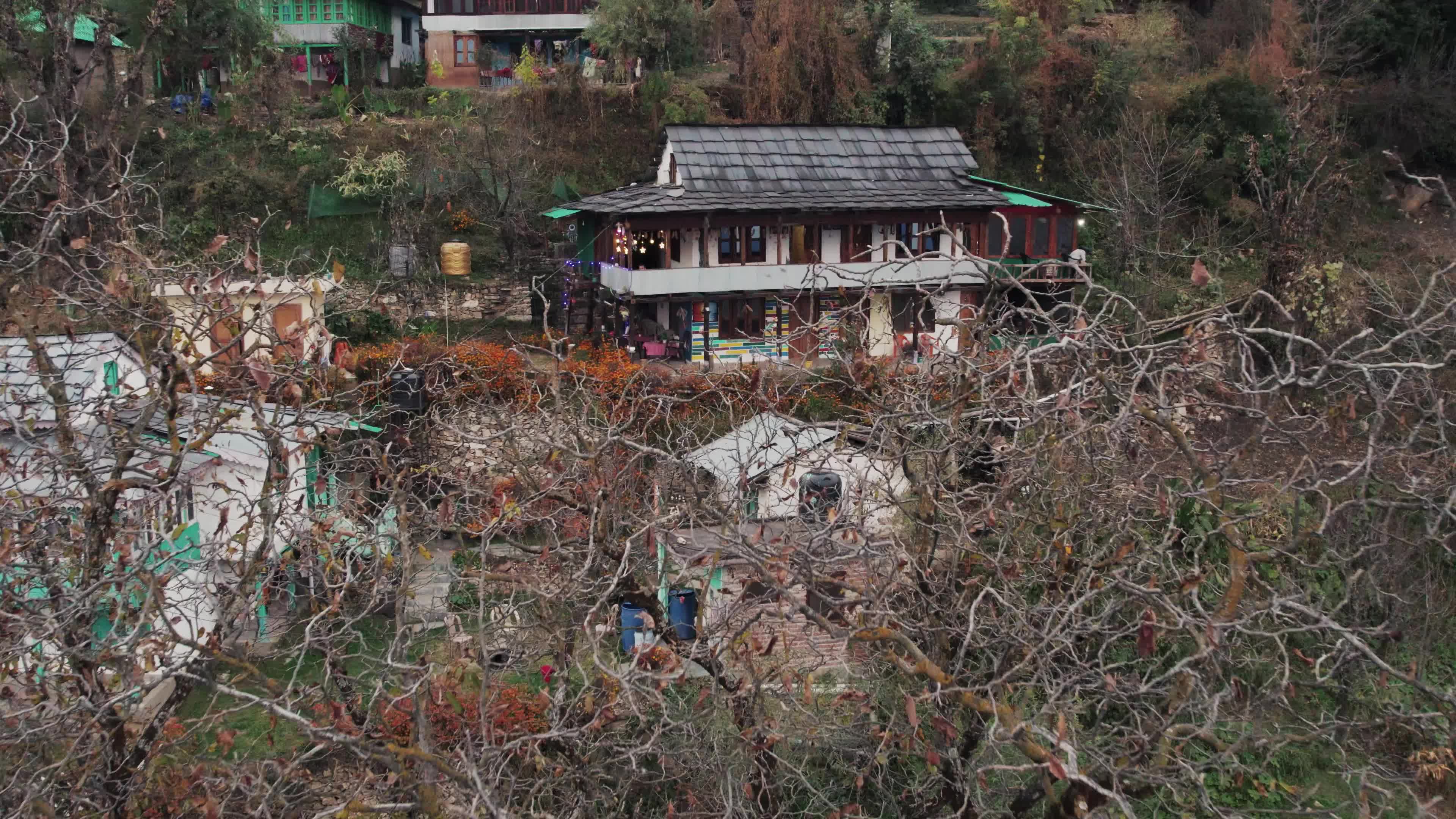 Behlo Village Wooden Cottage - A Multistory Himalayan Retreat | 4K Drone Video