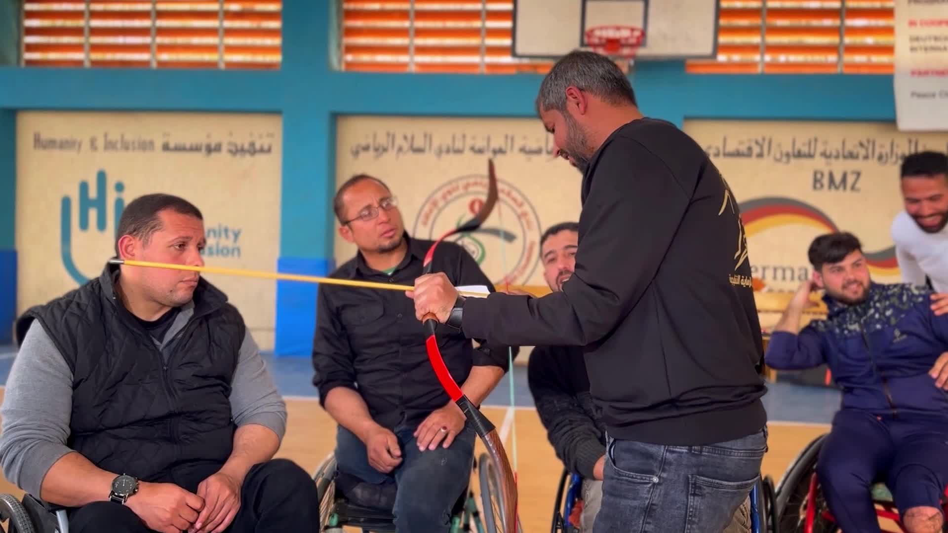 Archery For Disabled People In Gaza, Palestine