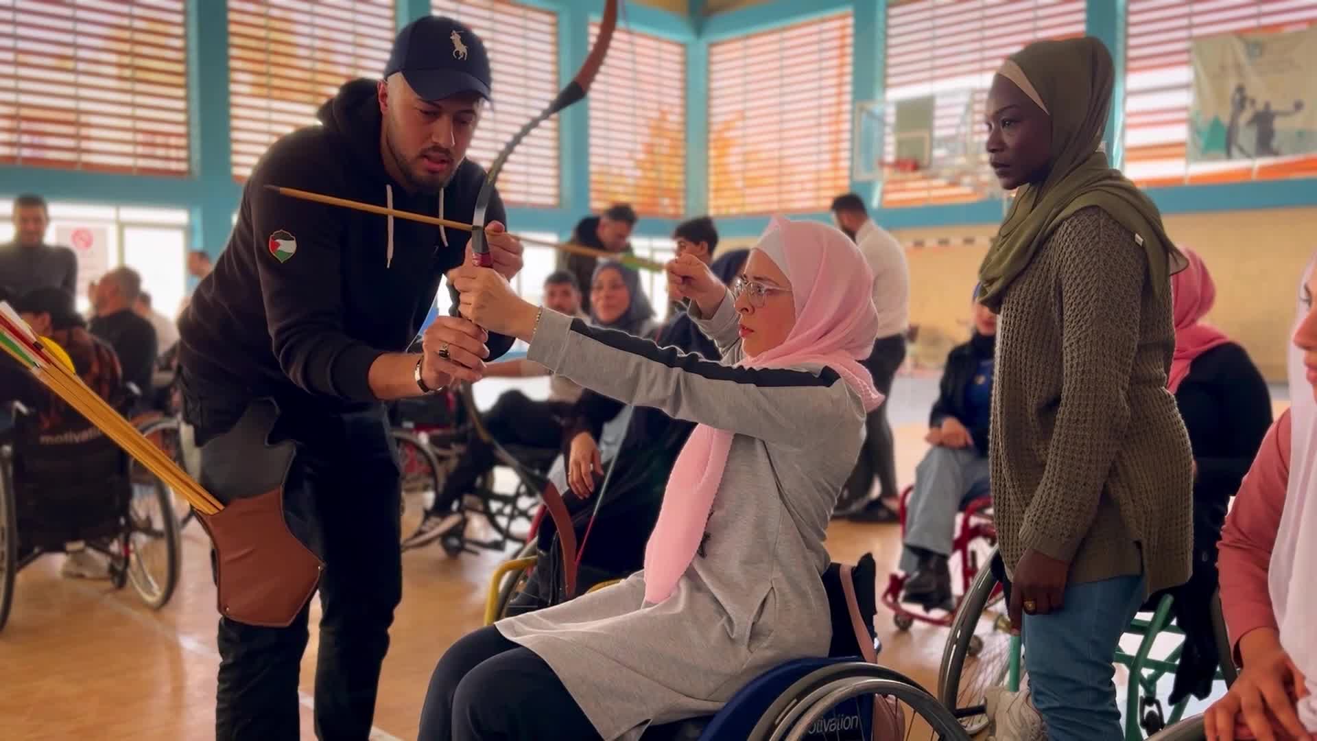 Archery For Disabled People In Gaza, Palestine