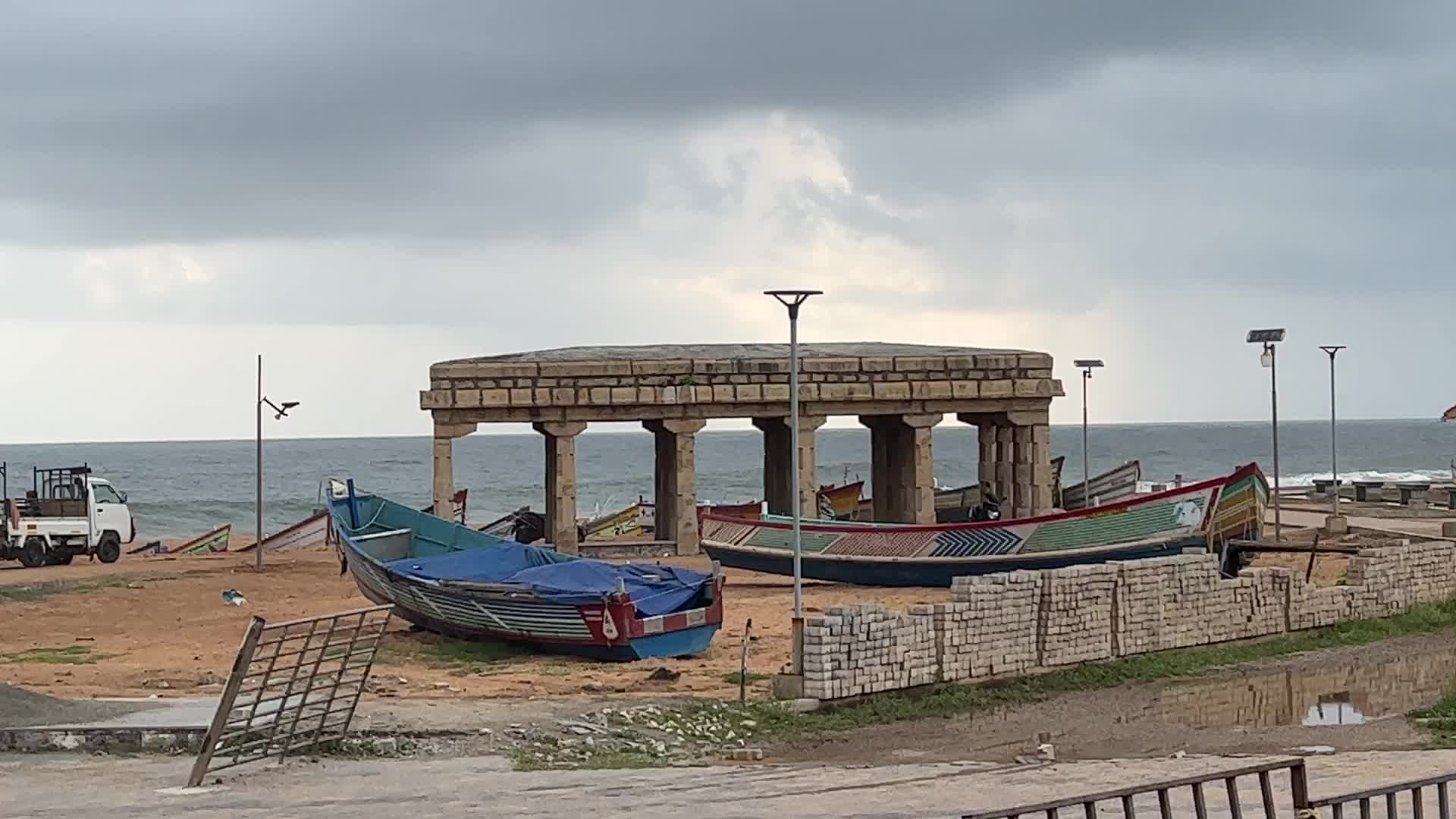Daily life at Shangumugham beach in Kerala