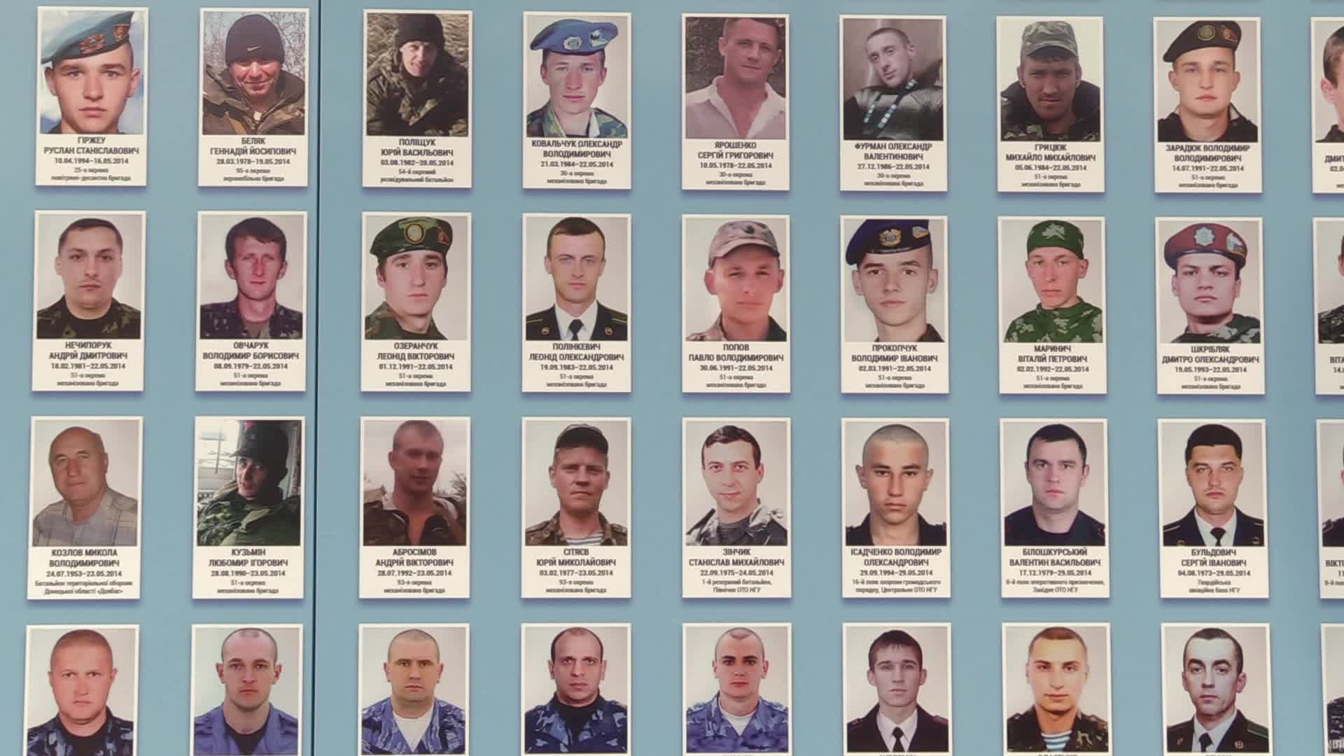 The Memory wall of fallen defenders of Ukraine in the Russian-Ukrainian War in Kyiv, amid Russia's invasion of Ukraine