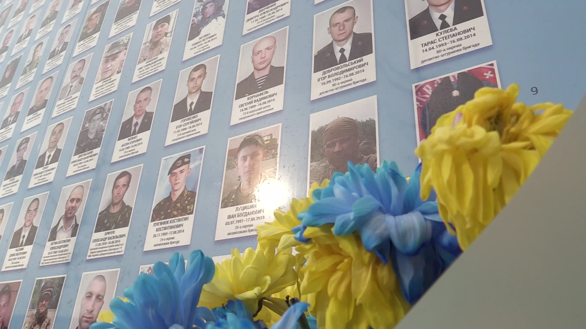 The Memory wall of fallen defenders of Ukraine in the Russian-Ukrainian War in Kyiv, amid Russia's invasion of Ukraine