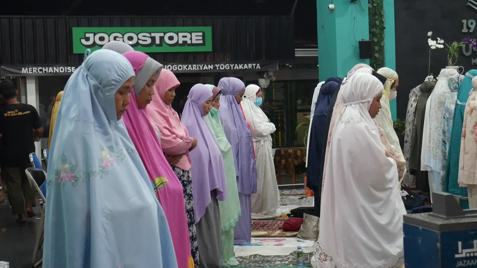 Tarawih Prayer During Ramadan In Indonesia