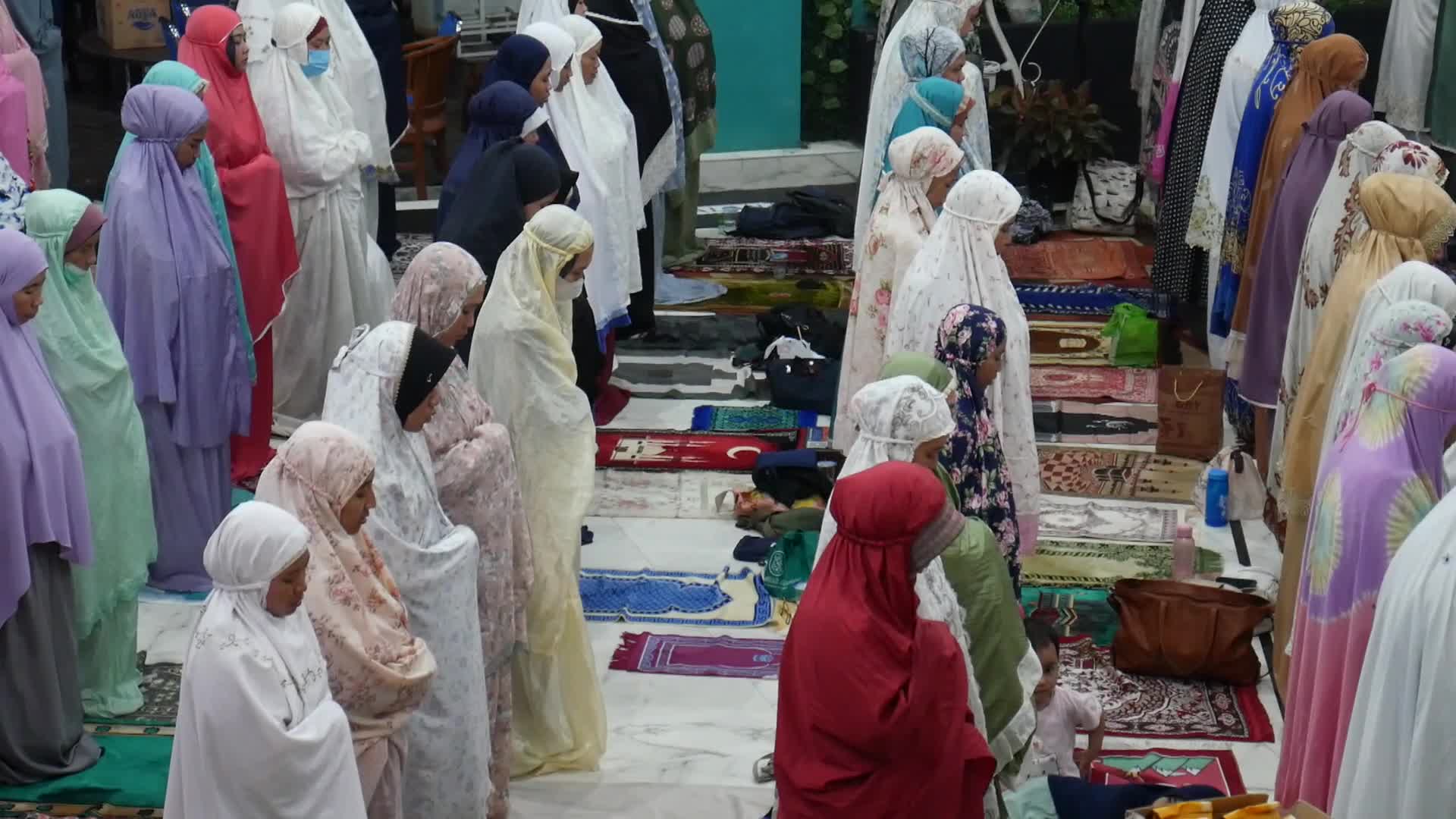 Tarawih Prayer During Ramadan In Indonesia