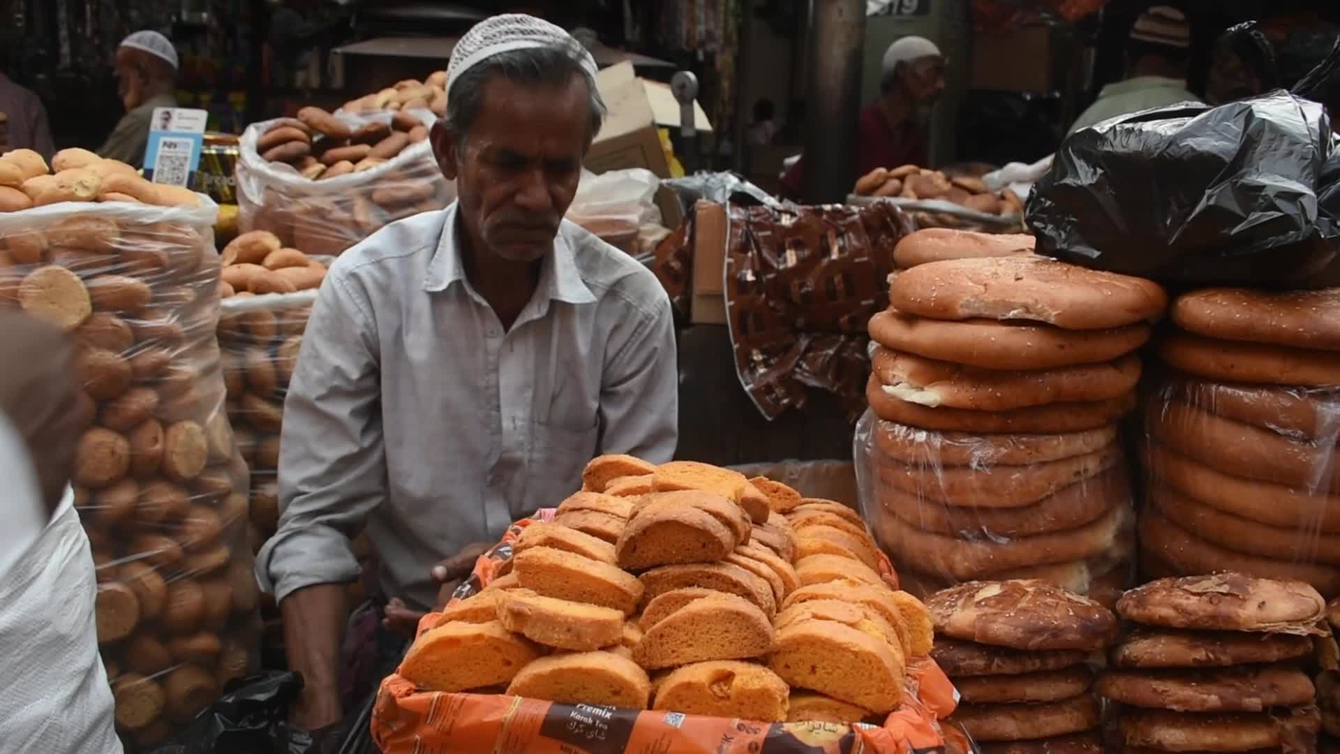Iftar market in Kolkata, India