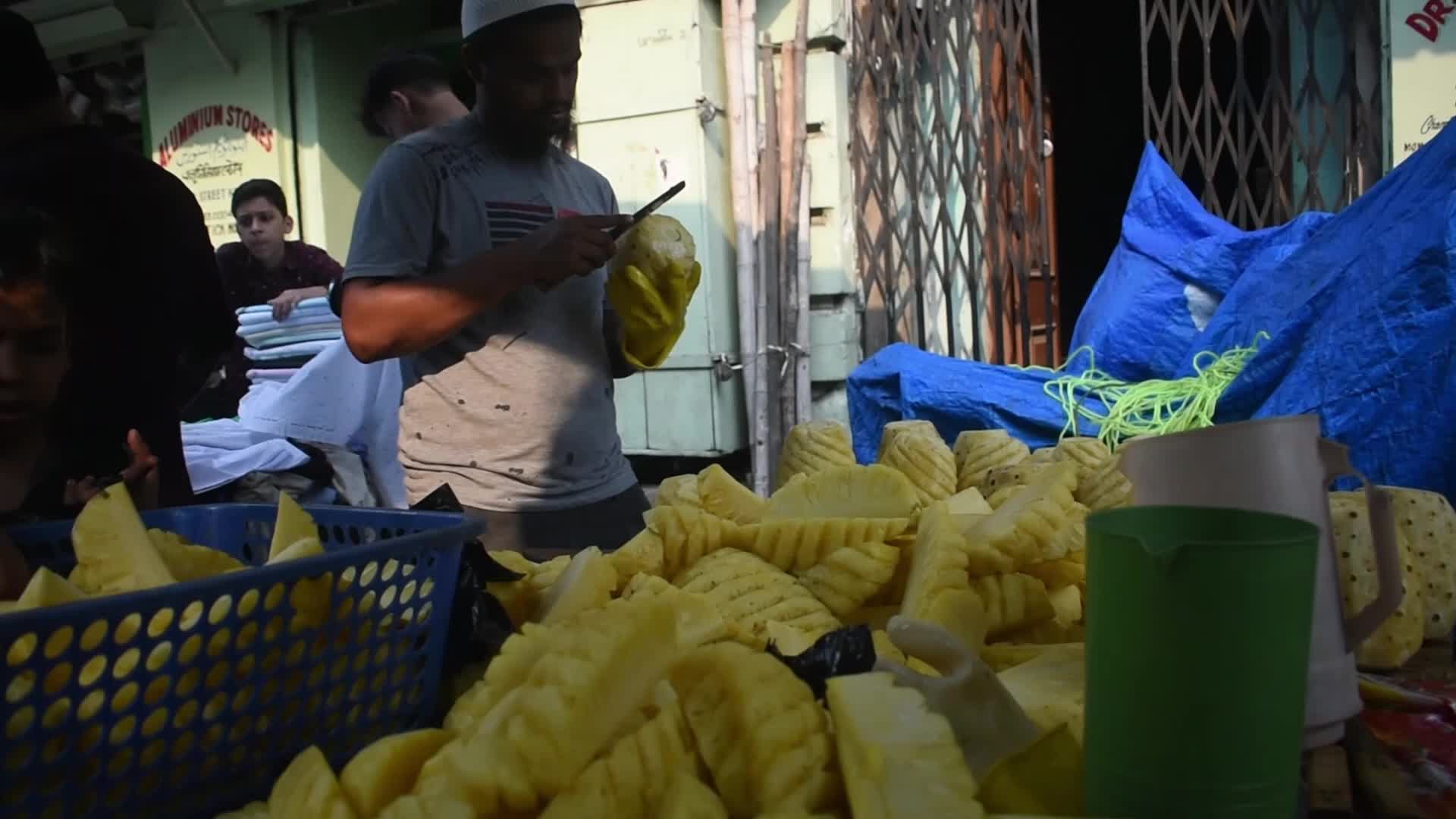 Iftar market in Kolkata, India