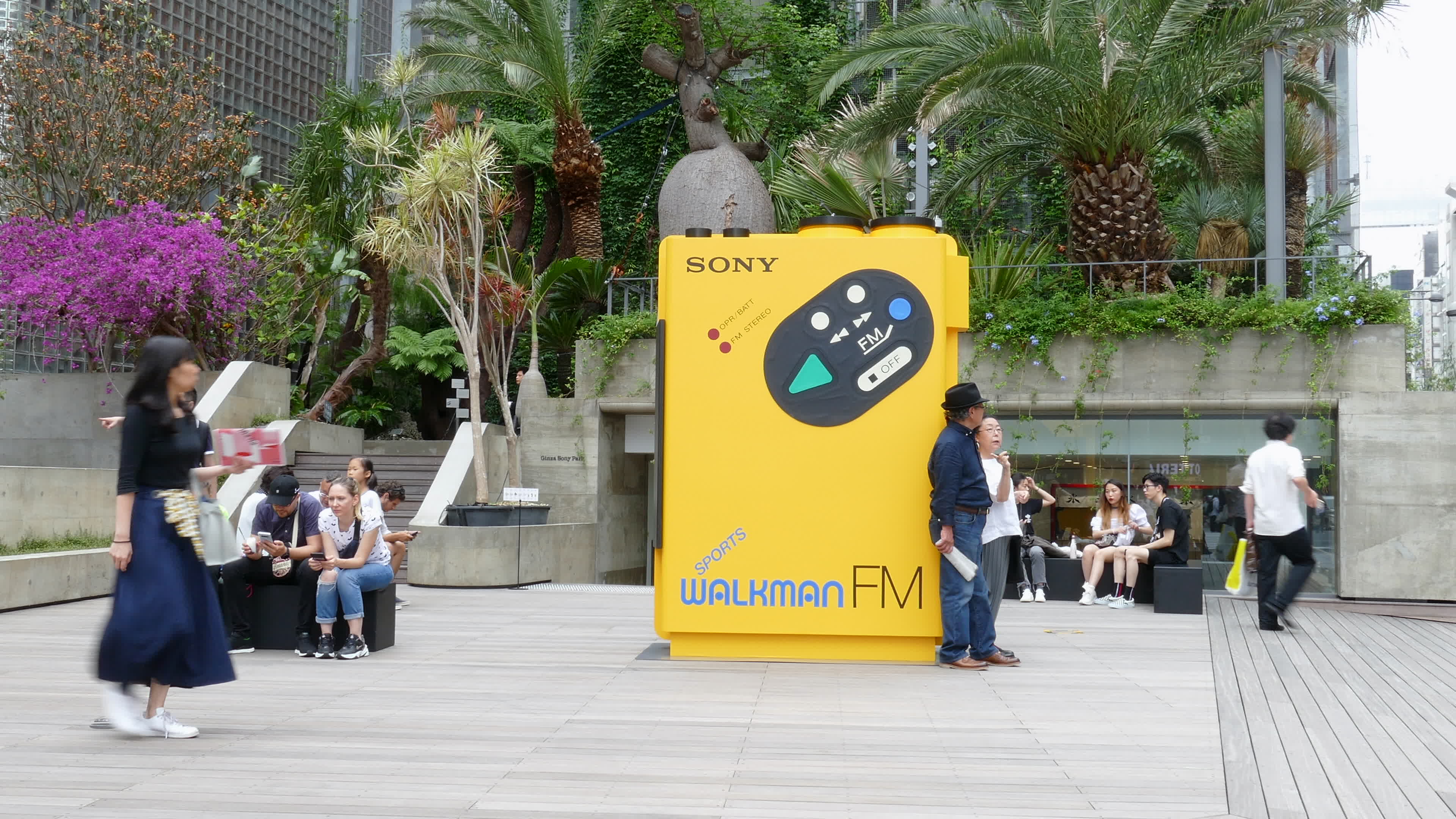 Sony celebrates the 40th anniversary of Walkman in Ginza