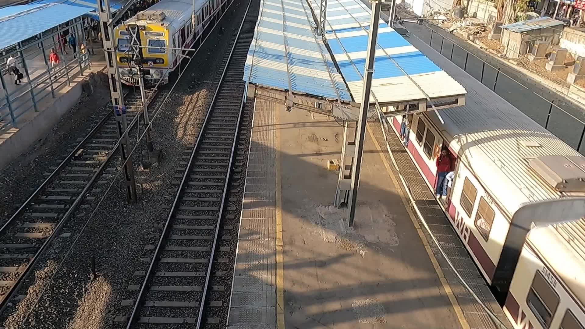 Suburban Railway Station In Mumbai