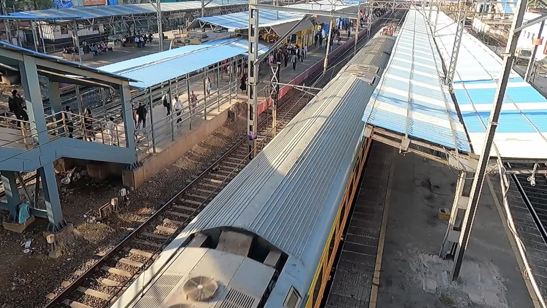 Suburban Railway Station In Mumbai