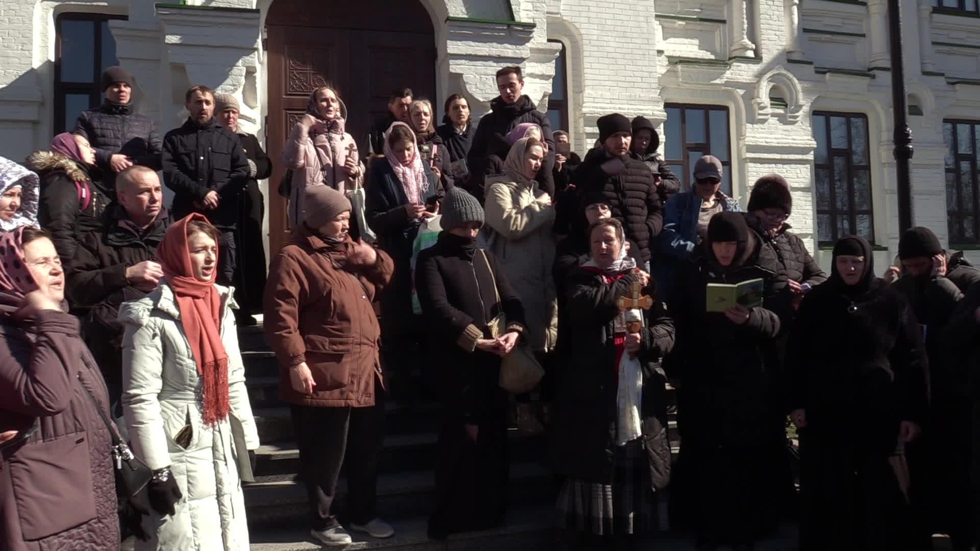 Faithful Block Entry At The Kyiv-Pechersk Lavra Despite Lease Agreement Expired In Kyiv, Amid Russia's Invasion Of Ukraine